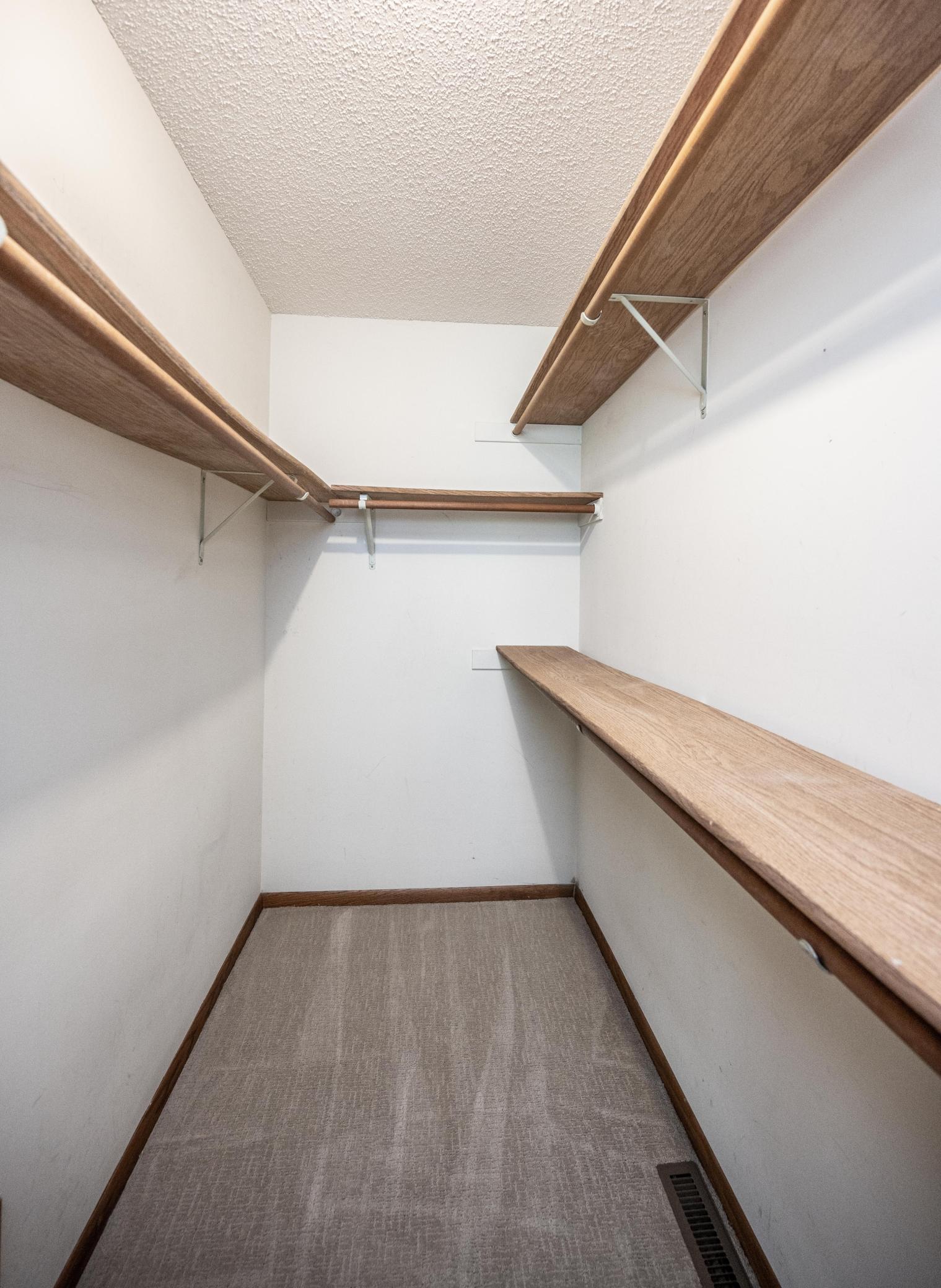 Owner's walk-in closet
