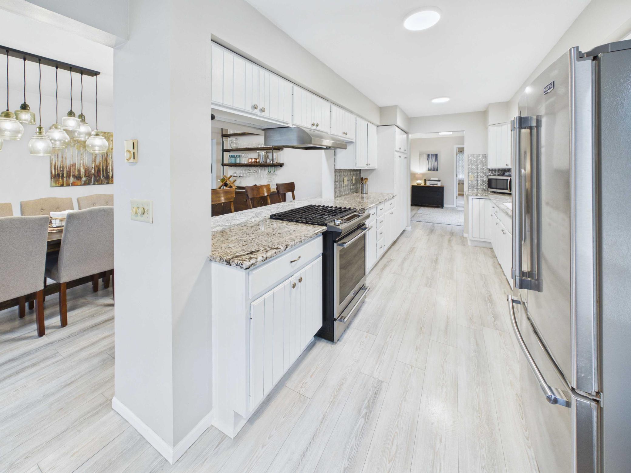 Kitchen with lots of cabinet space