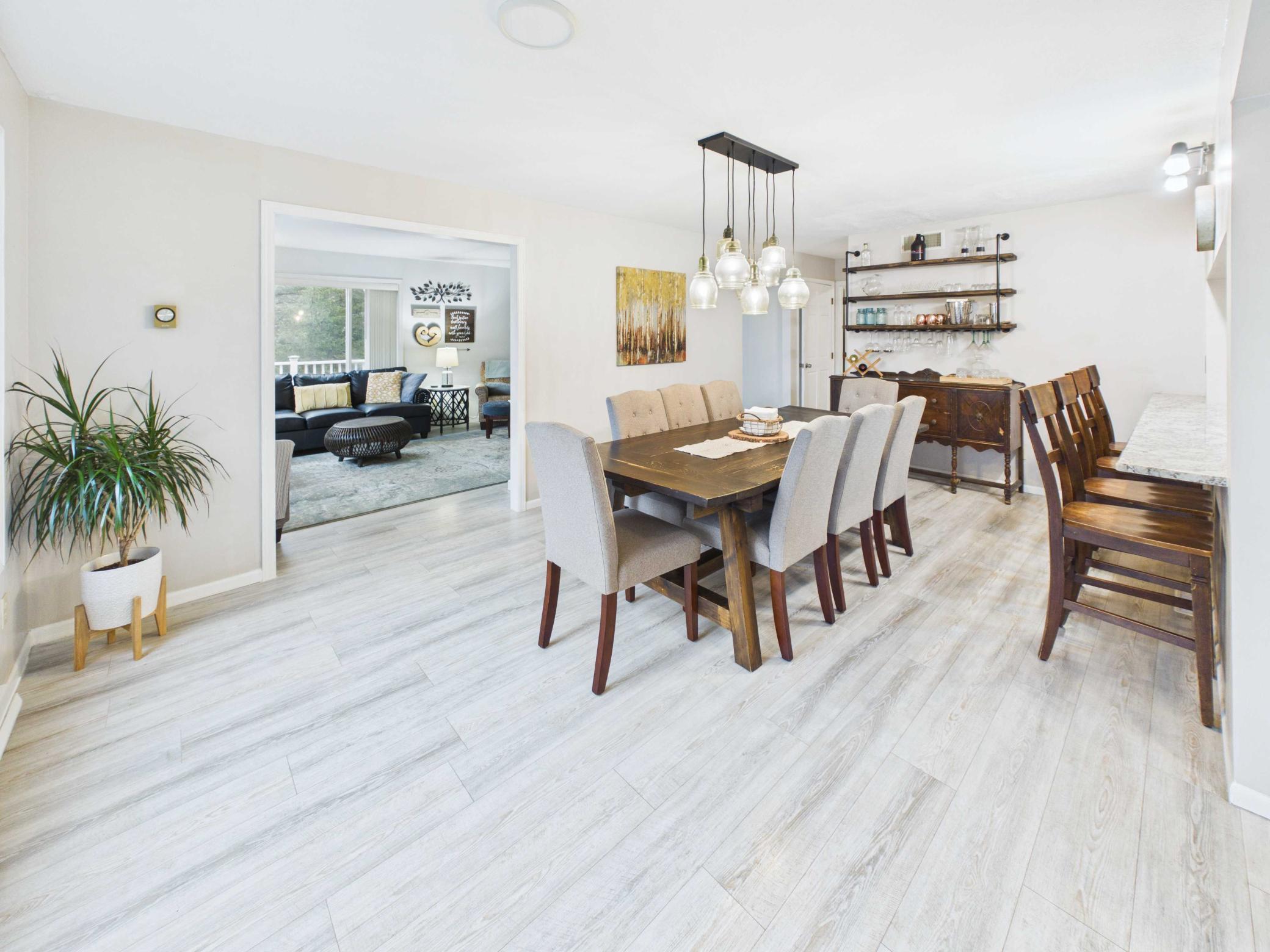 Dining Room with view to Living Room
