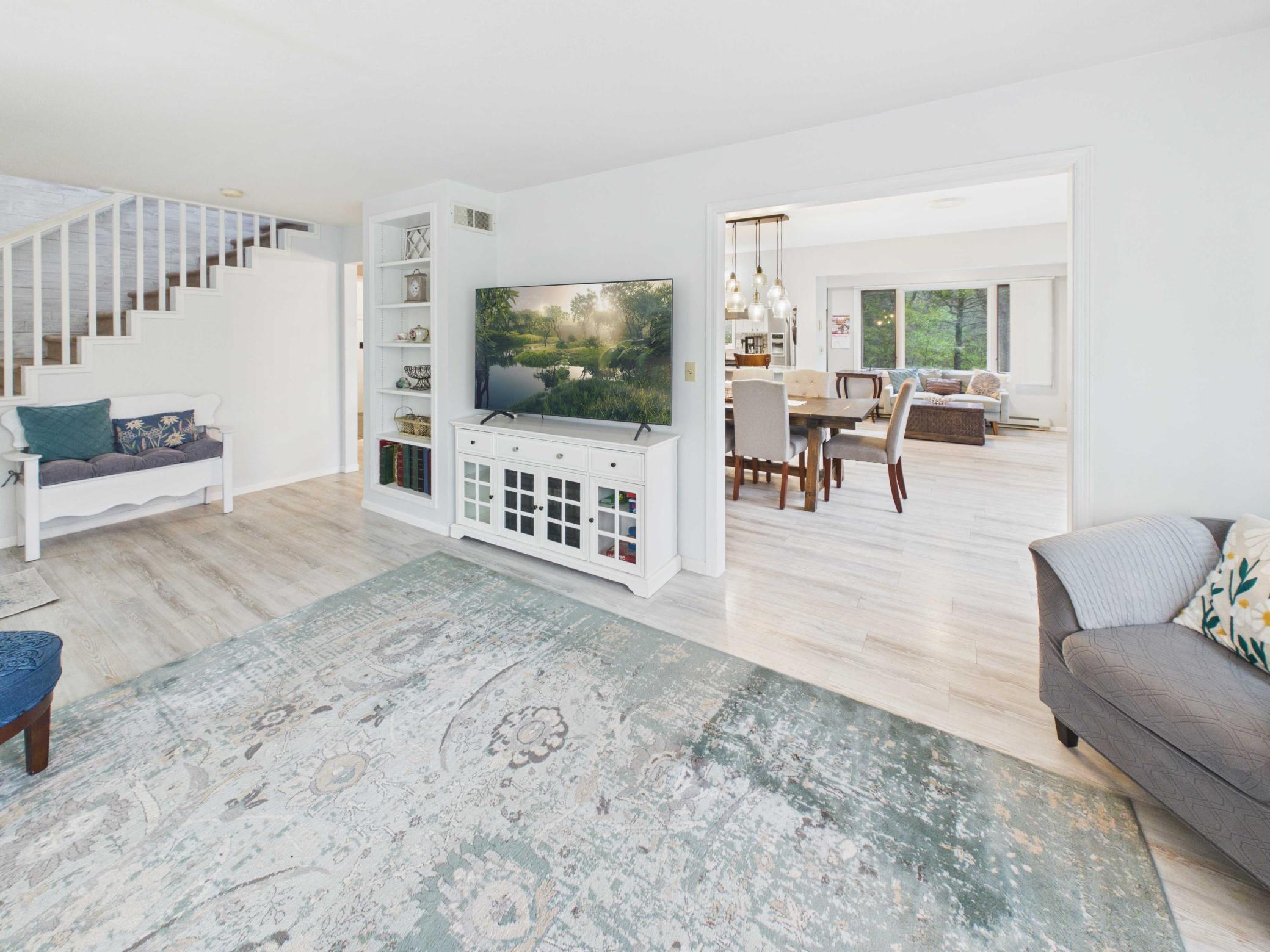 Living Room leading to Kitchen and Dining Room