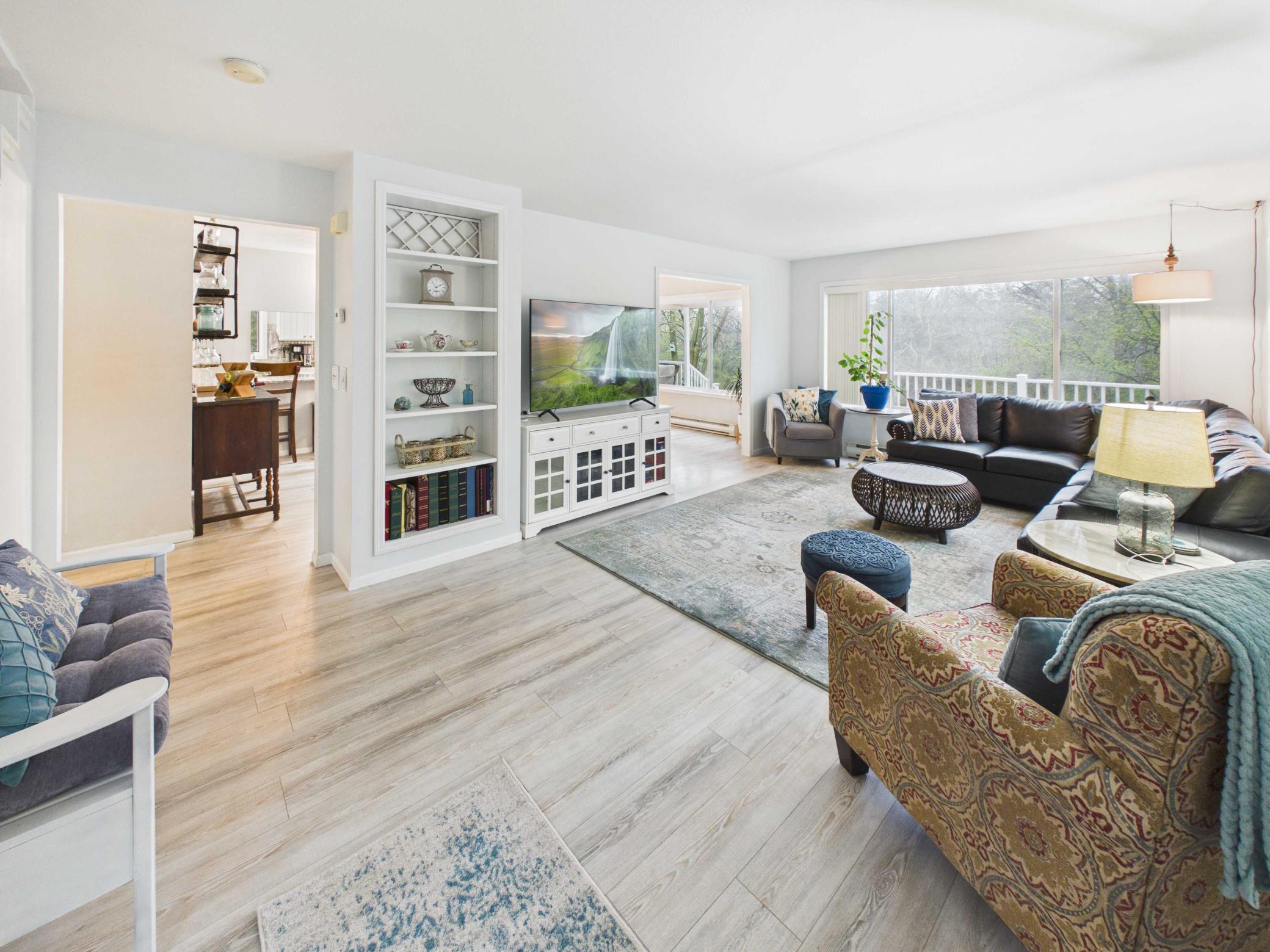 Living Room leading to Kitchen and Dining Room