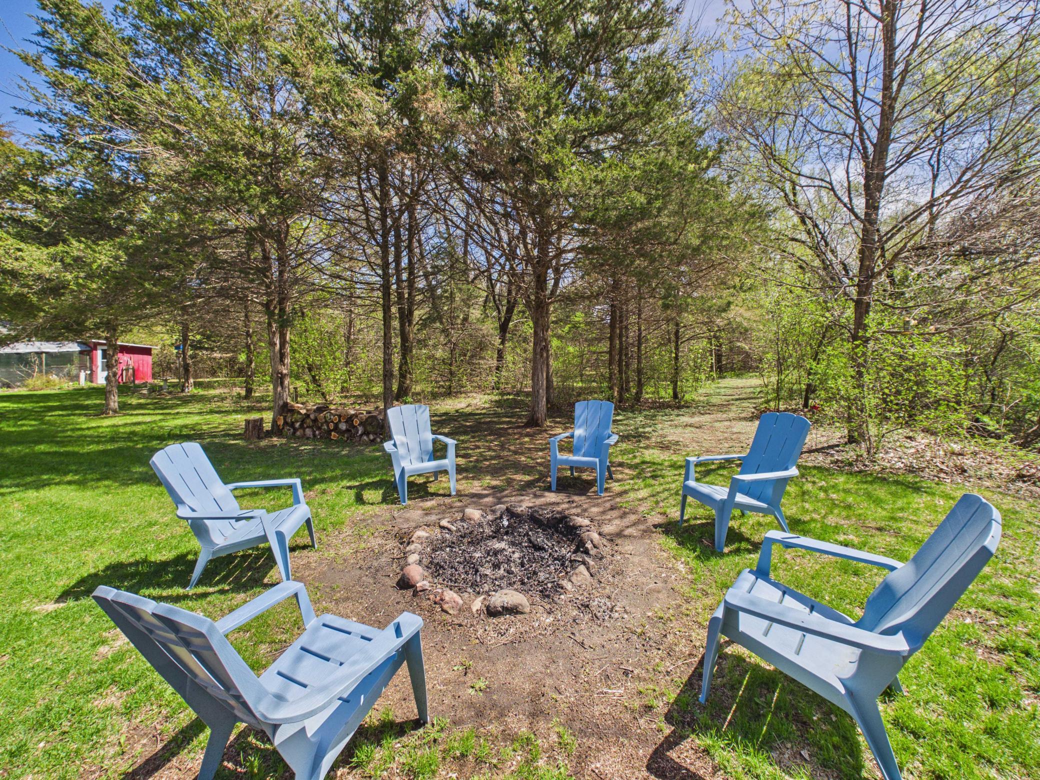 Fireplace area with great views!