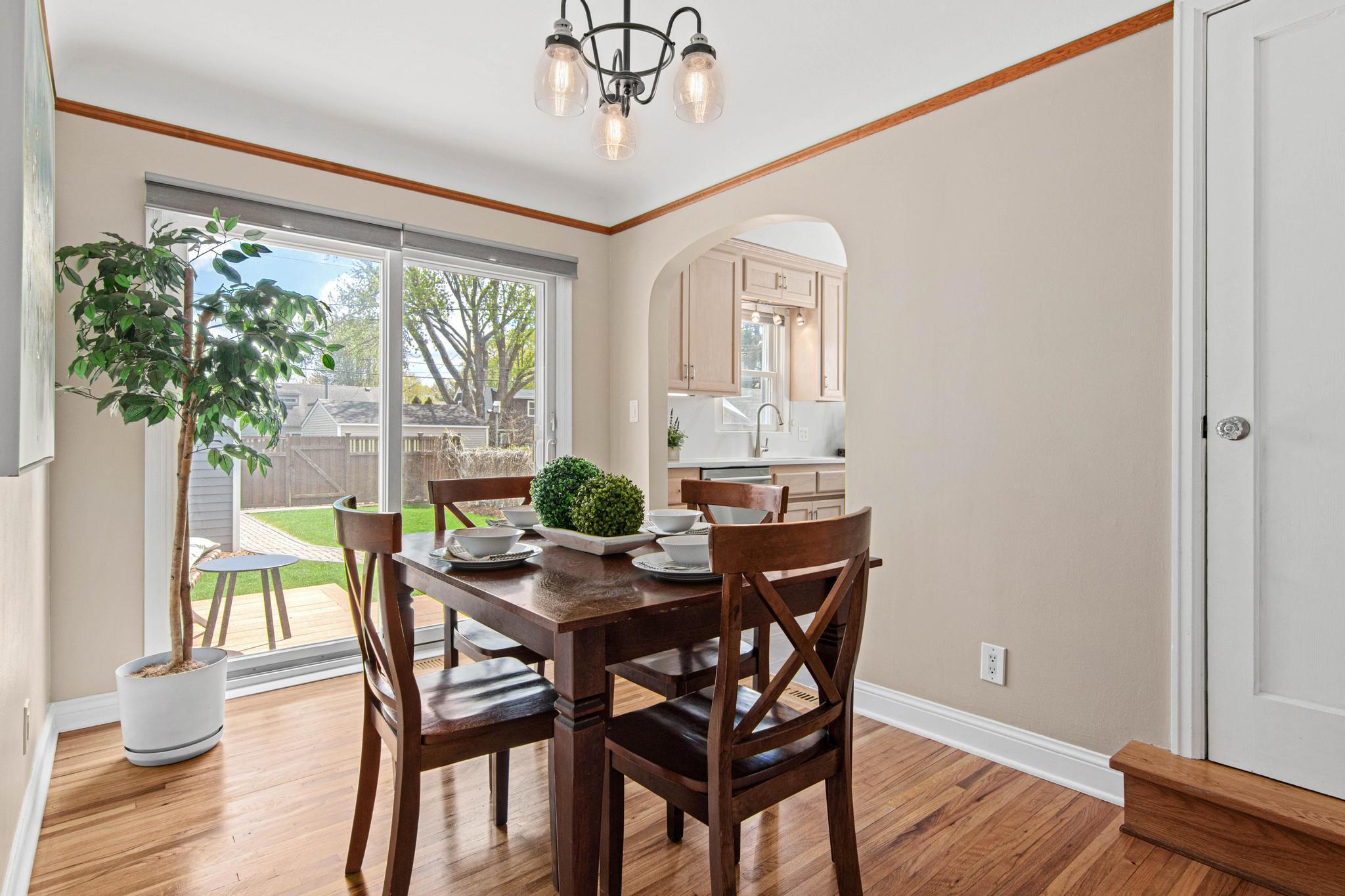 Formal Dining Room with Access to Backyard Oasis