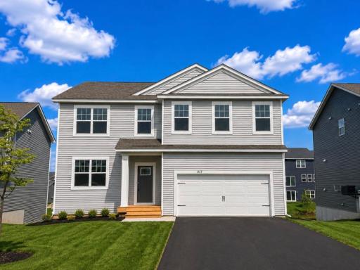Welcome to The Adams, a 4 bedroom, 3 bathroom home in The Fields of Waconia. *Photo is virtually staged. Landscaping and trees will vary. Sod is not laid yet, but is included.