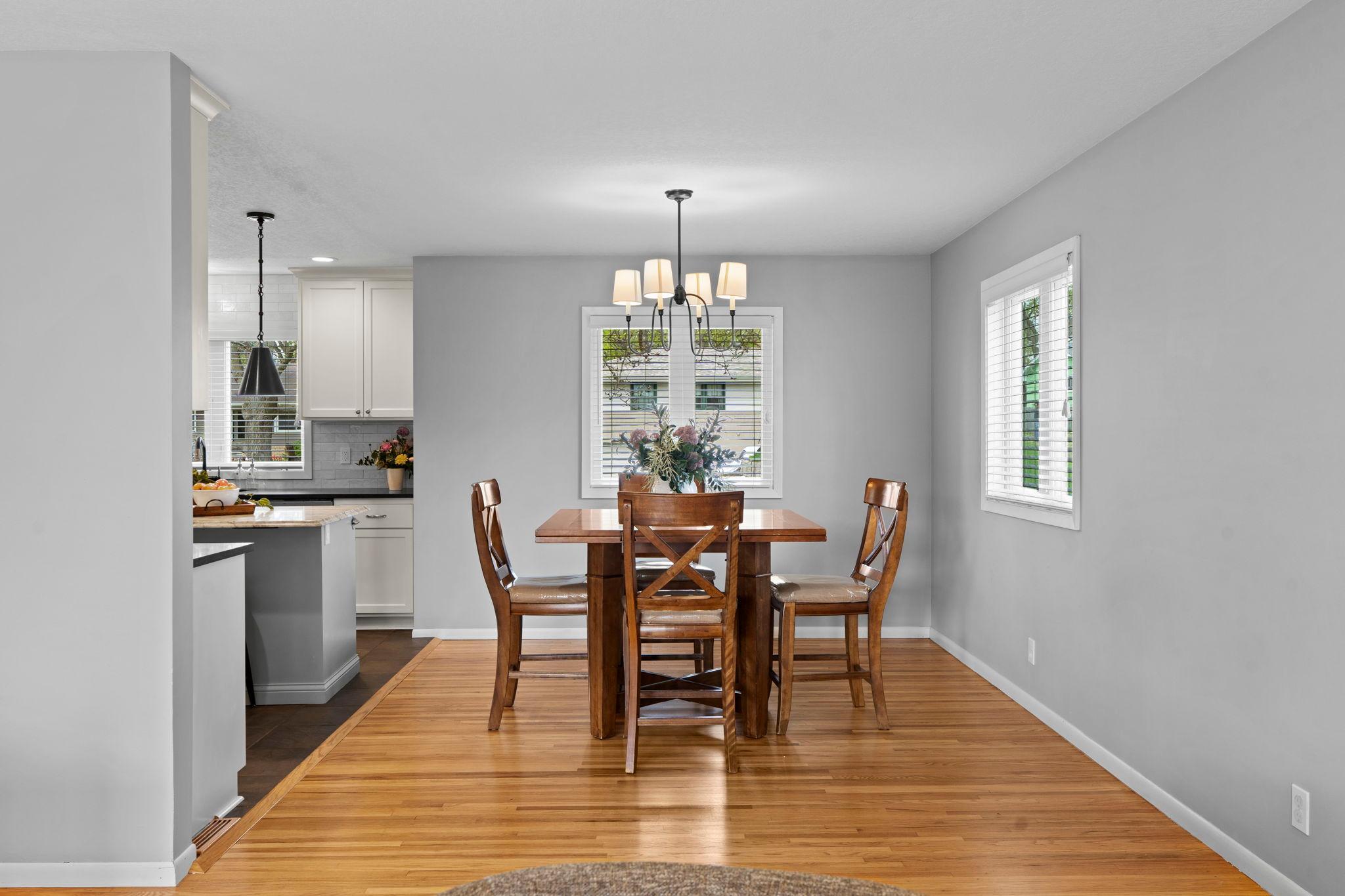 Informal dining located off kitchen.