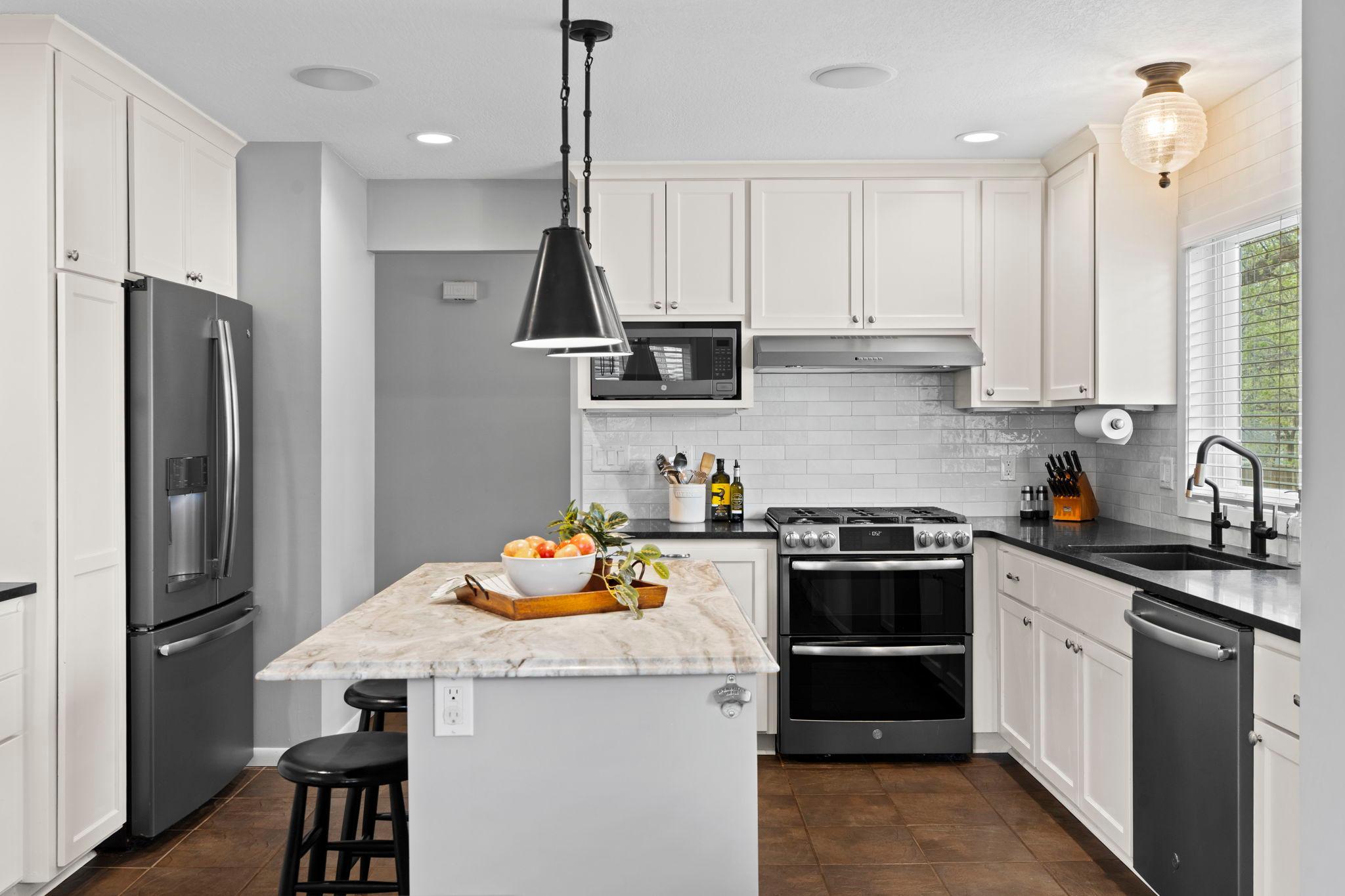 Stainless Steel appliances.