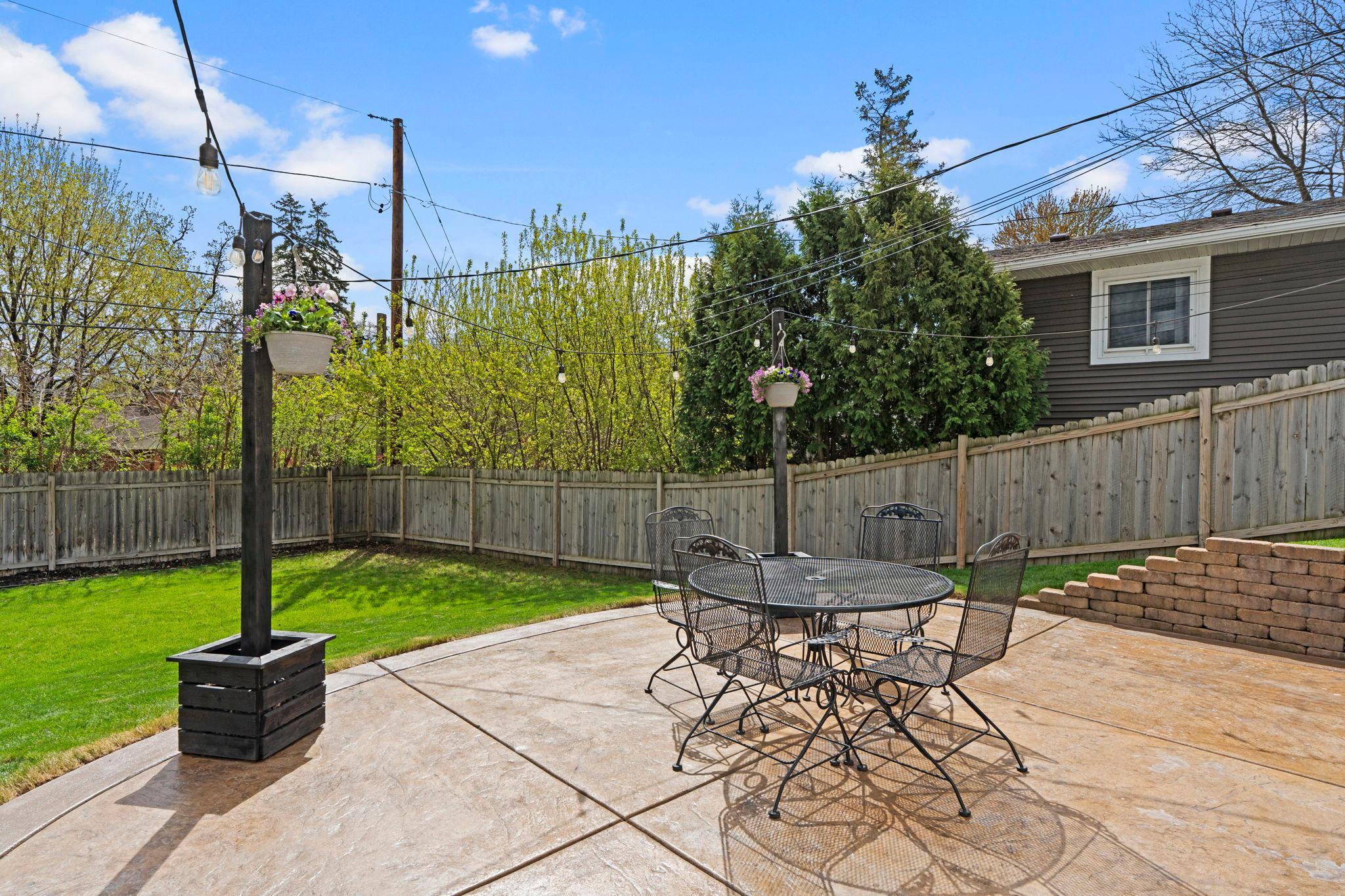 Fully finished backyard!