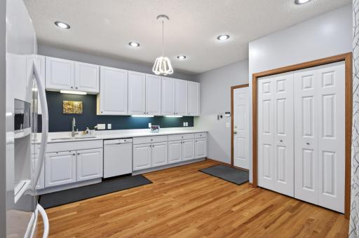 Easy interior access to the 2-stall garage.