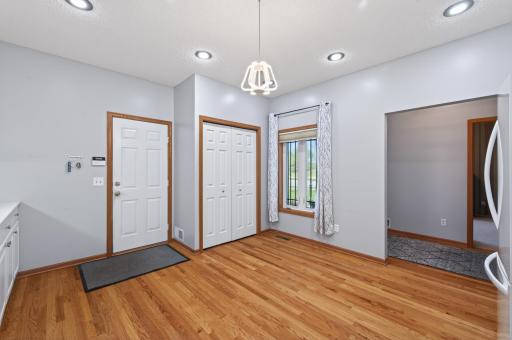 Plenty of room for an informal eat-in dining set or an island.