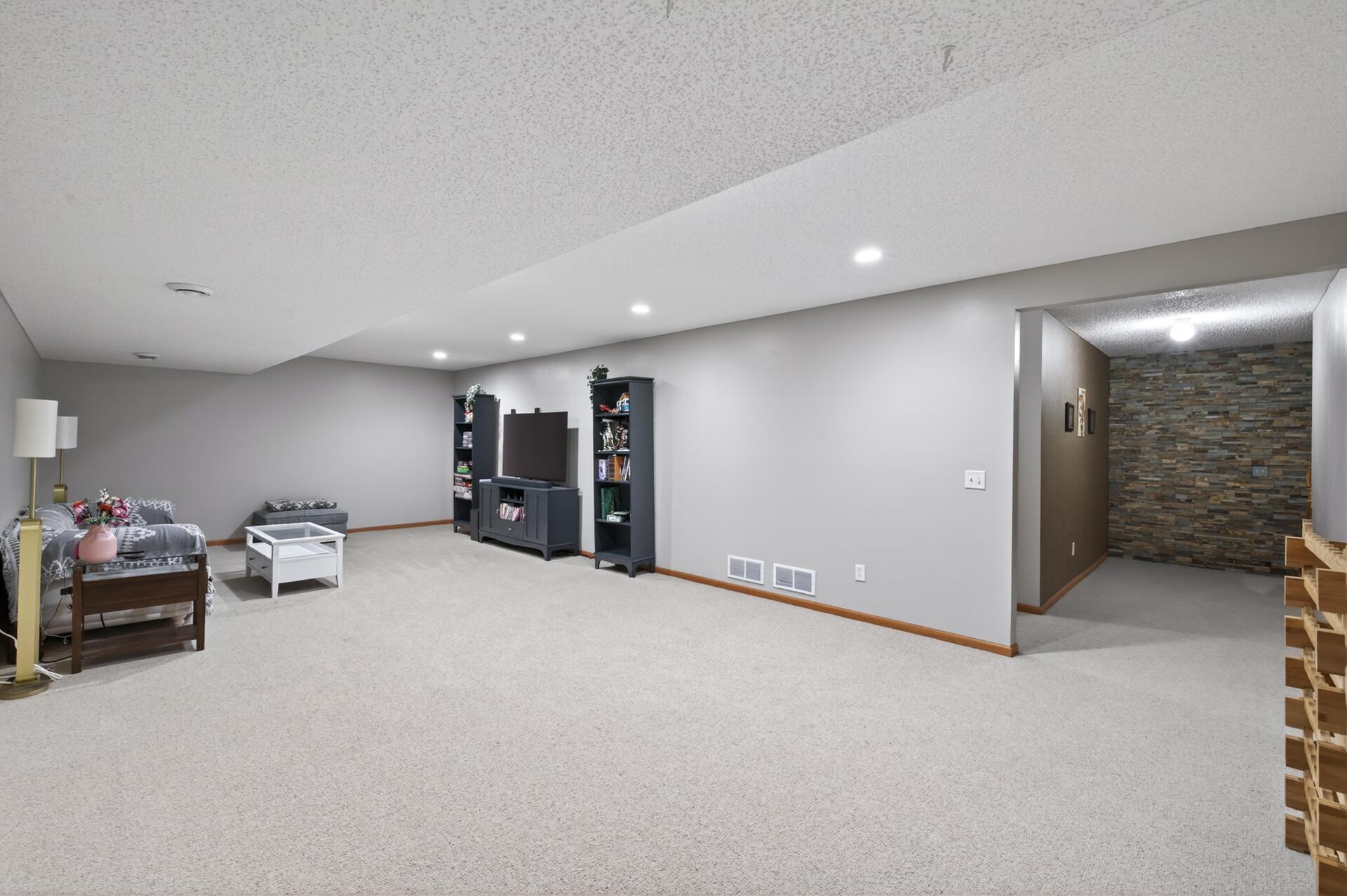 Massive lower level family room!