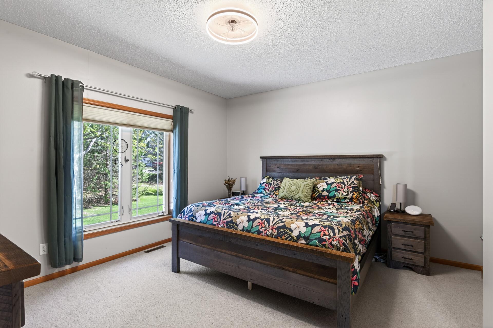 The primary main-level bedroom