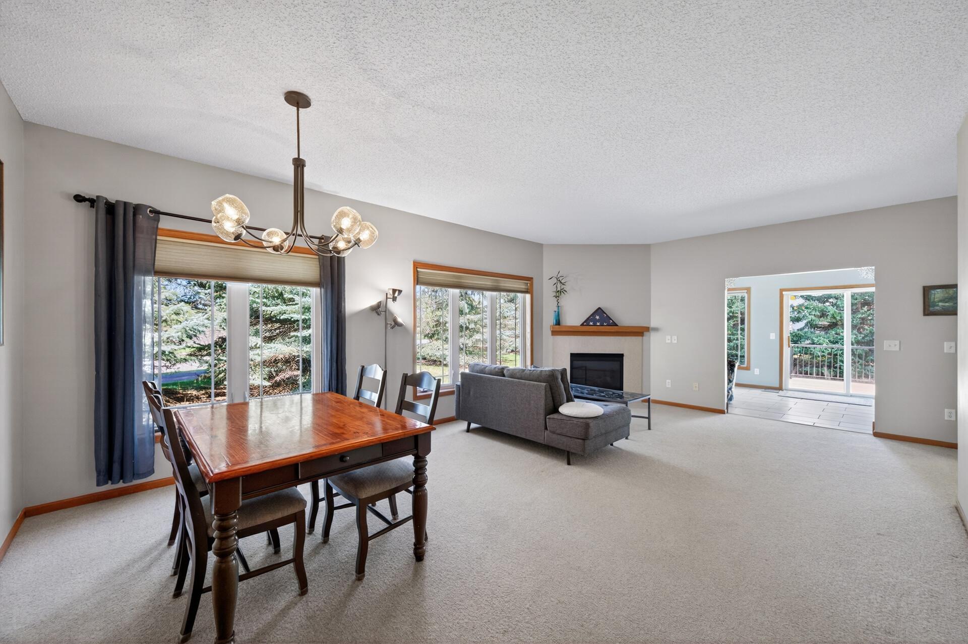 The large great room is versatile for your preferred layout.