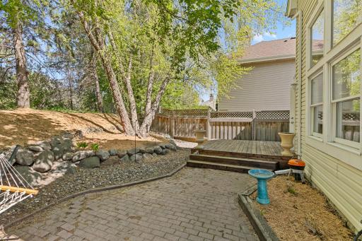 The backyard is nearly completely fenced, you only have to aedd fencing at the back.