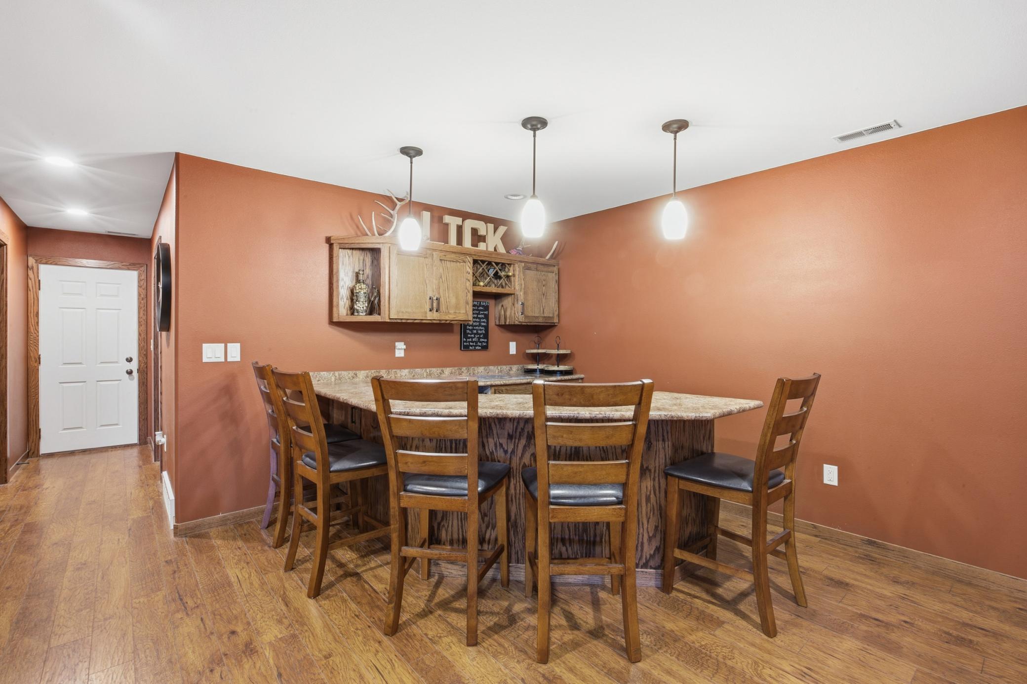 Basement Entertaining Area in