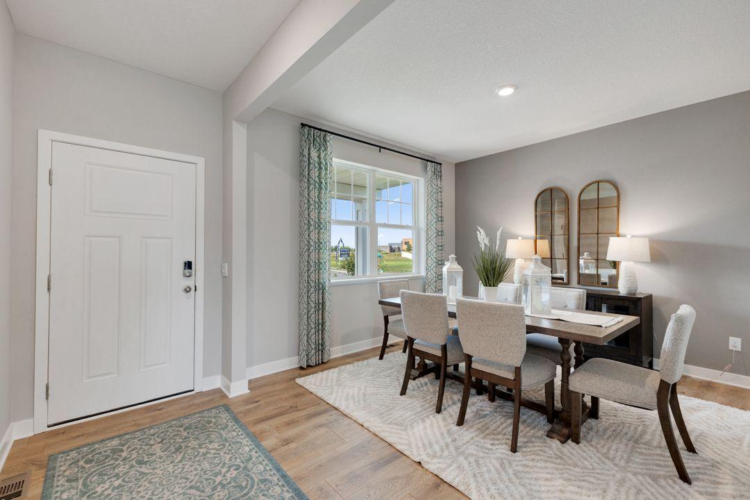 The WOW of the Jameson floor plan starts just inside the front door with the stunning formal dining/flex space.