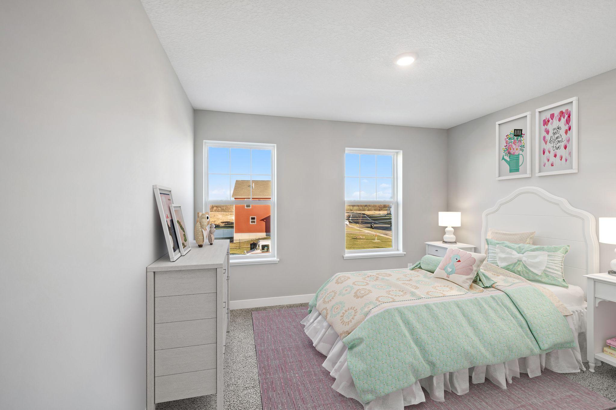 Large windows are the theme in this home