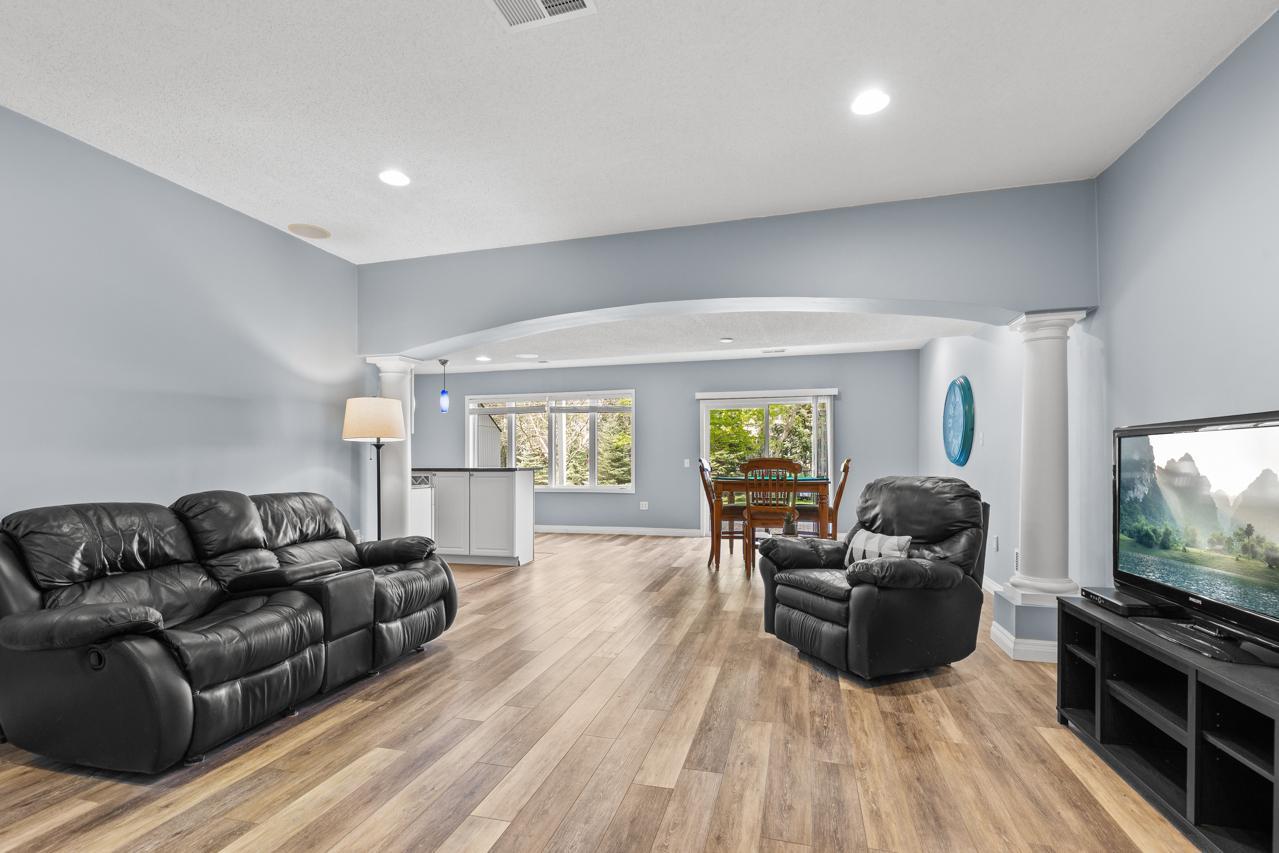 Large open living and entertaining spaces