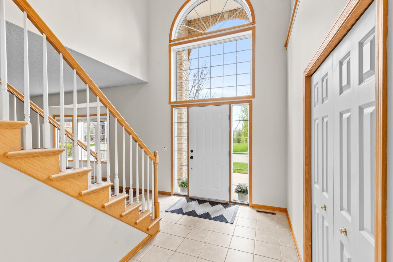 Bright and airy interior with soaring ceilings throughout