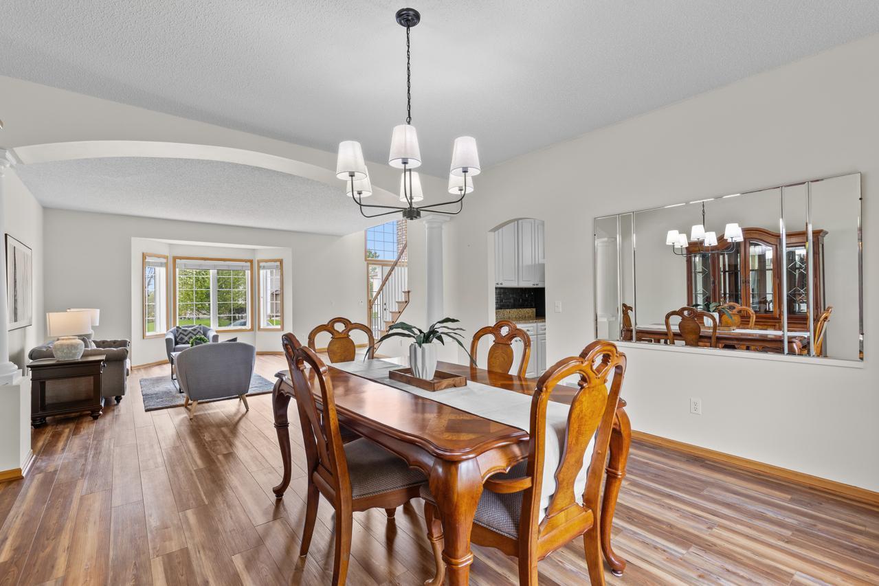 Bright informal dining area filled with natural light