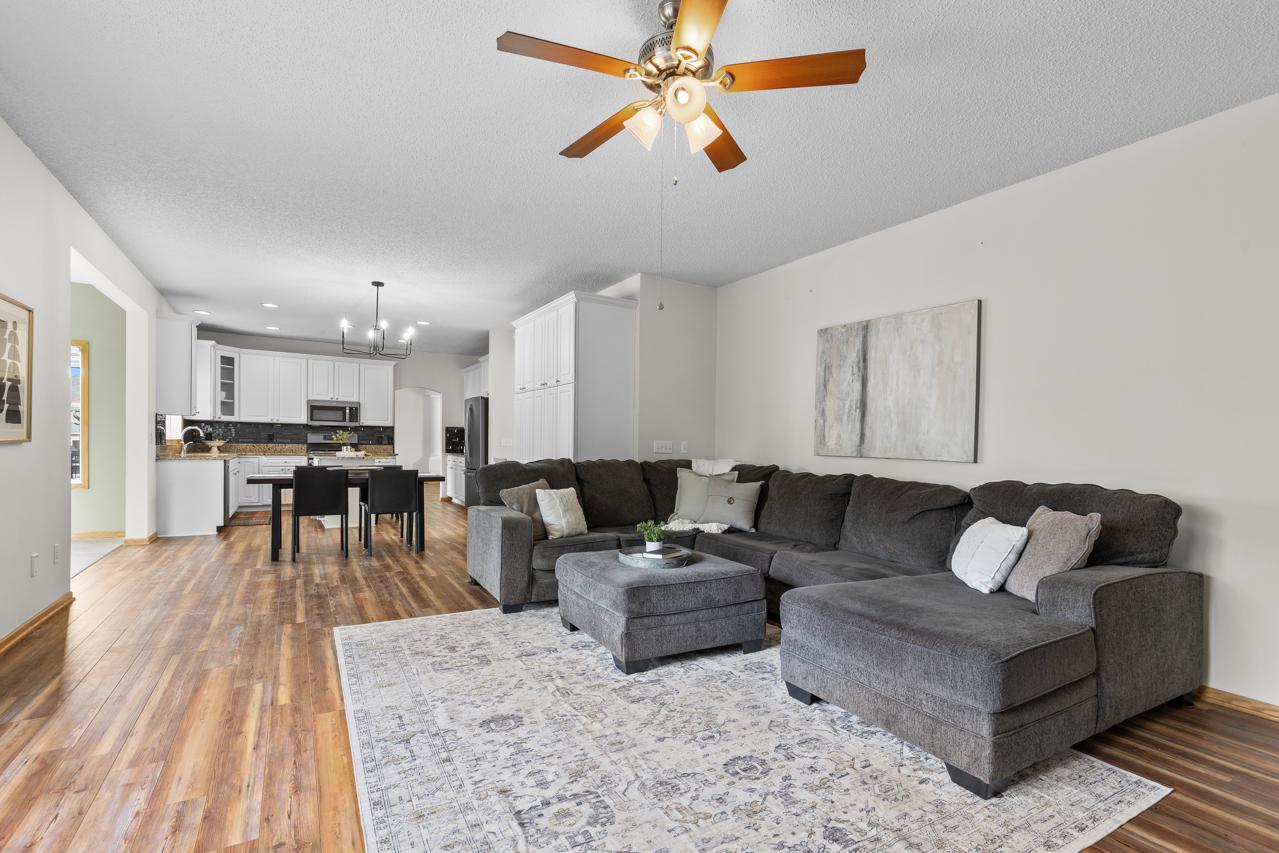 Recessed lighting throughout for a modern, elevated feel