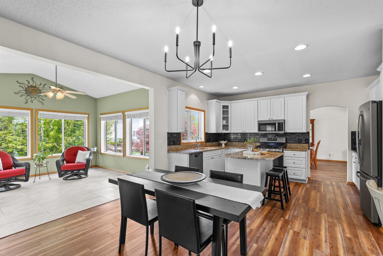 Exceptional flow between living, family, and dining spaces