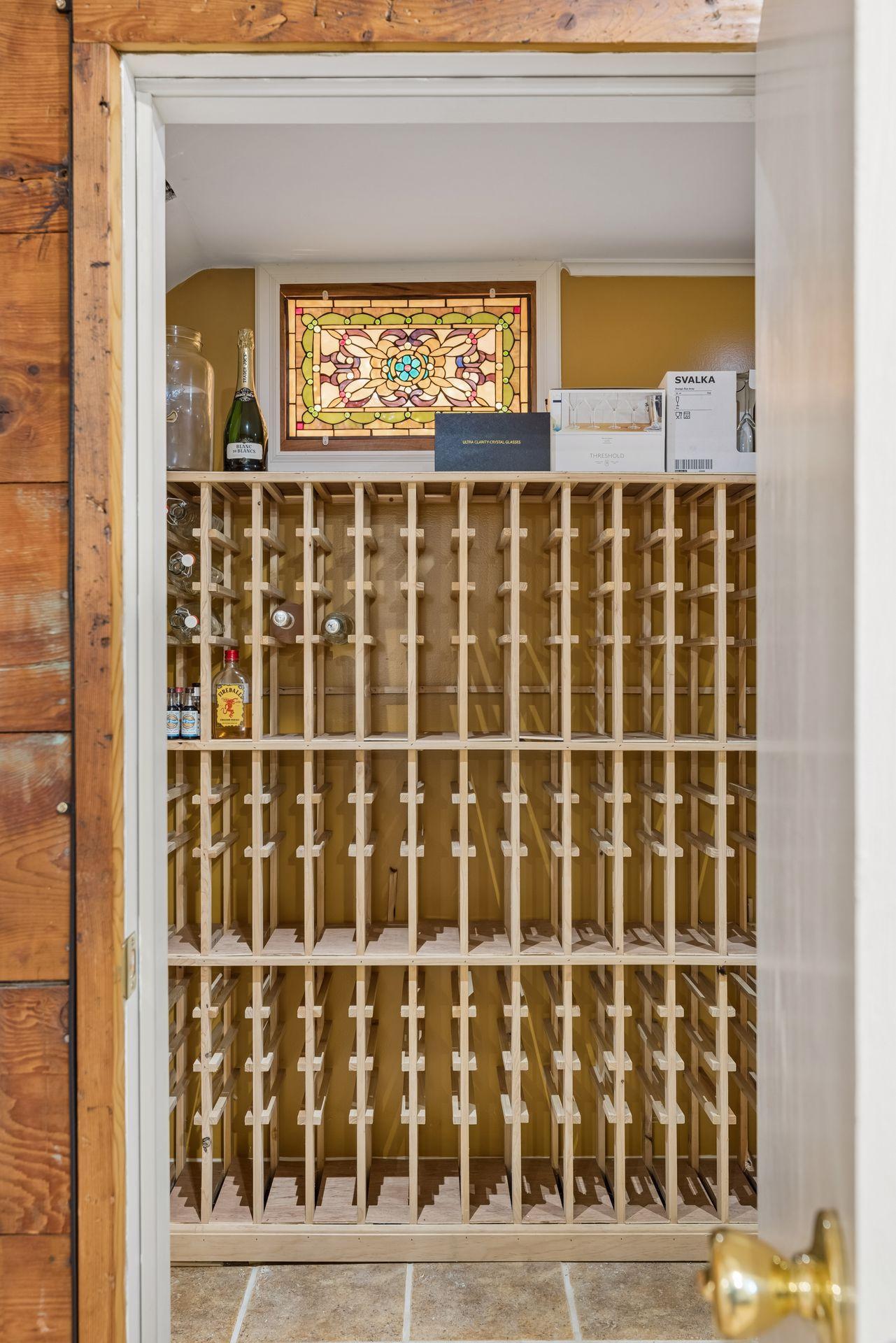 LL features a wine cellar