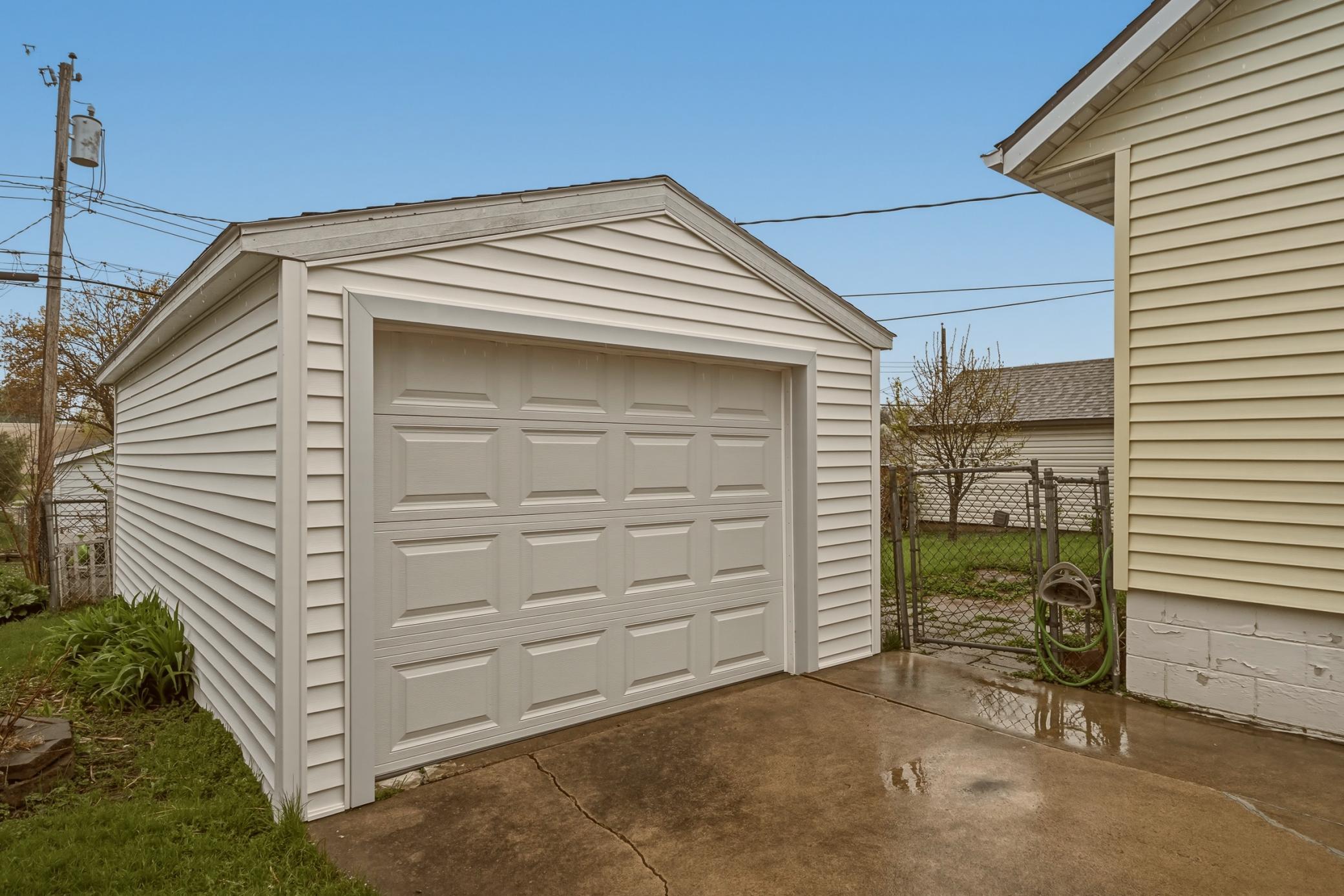 Completely rebuilt garage