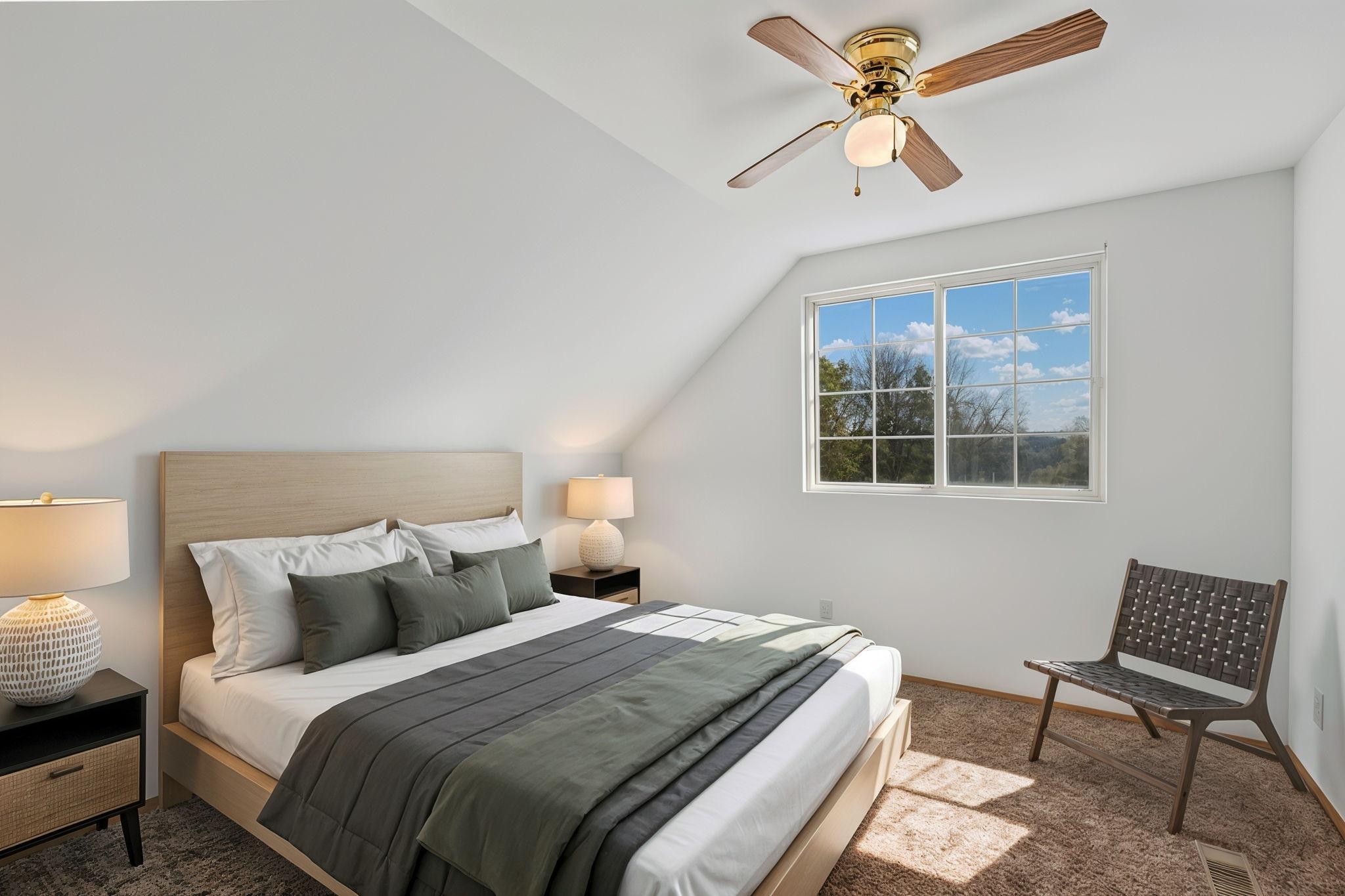 virtually staged to show potential