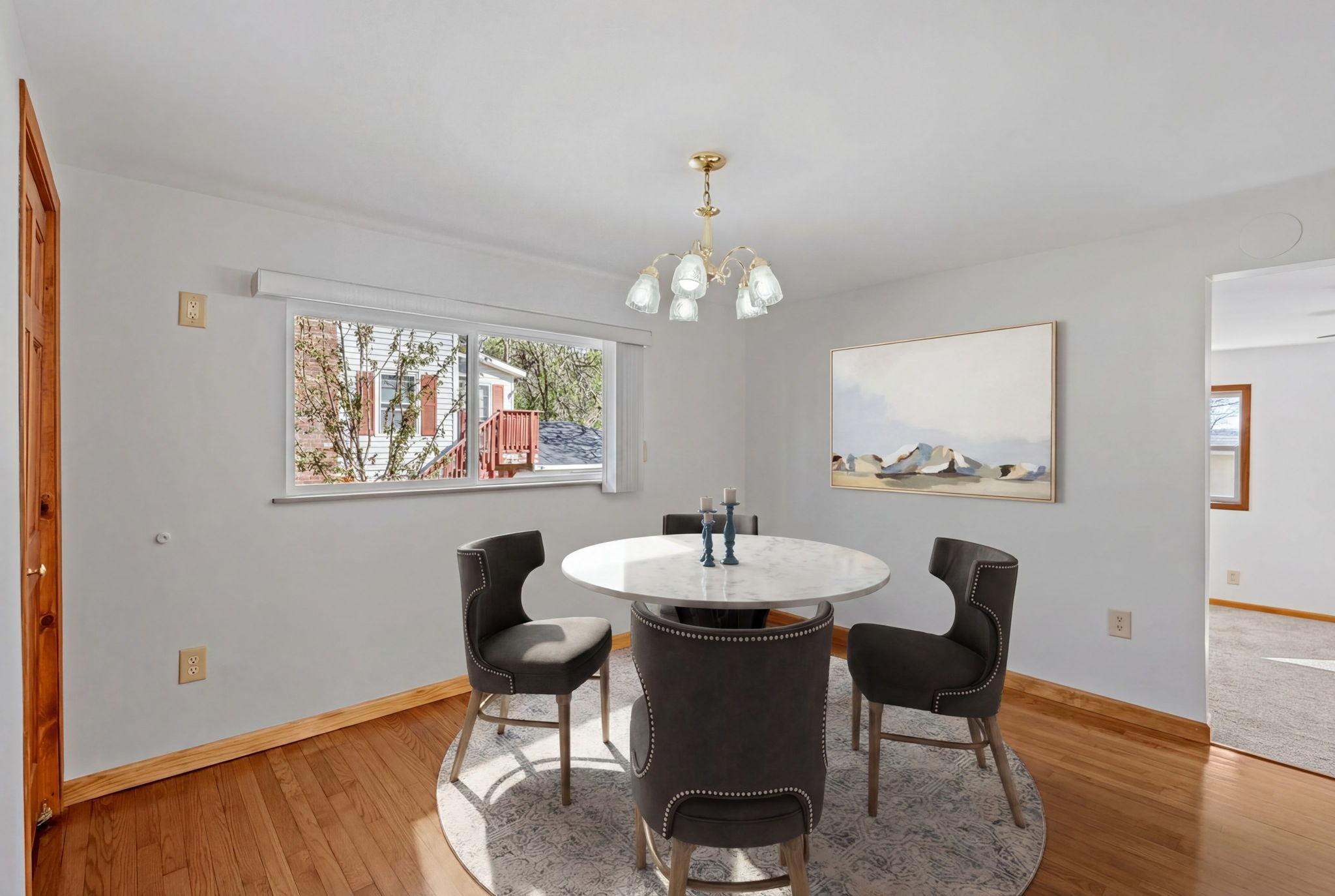 virtually staged to show potential