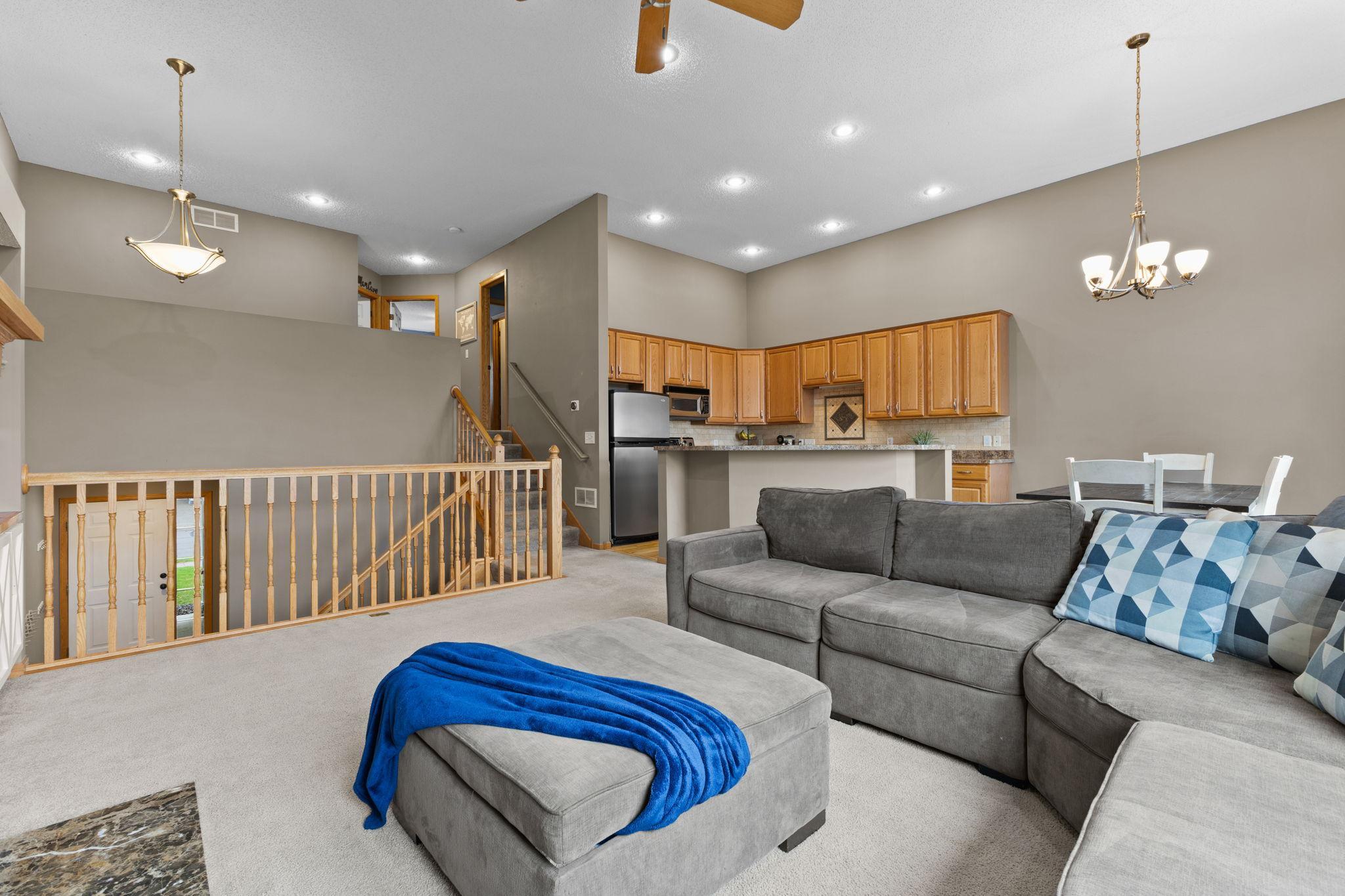 The upper loft is a true flex space - home office, homework station, music room, reading nook, or play area. The possibilities are endless.