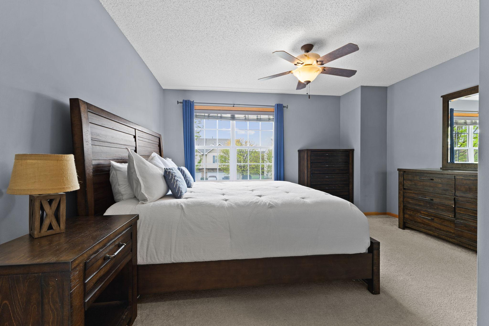 Primary bedroom that is west facing.