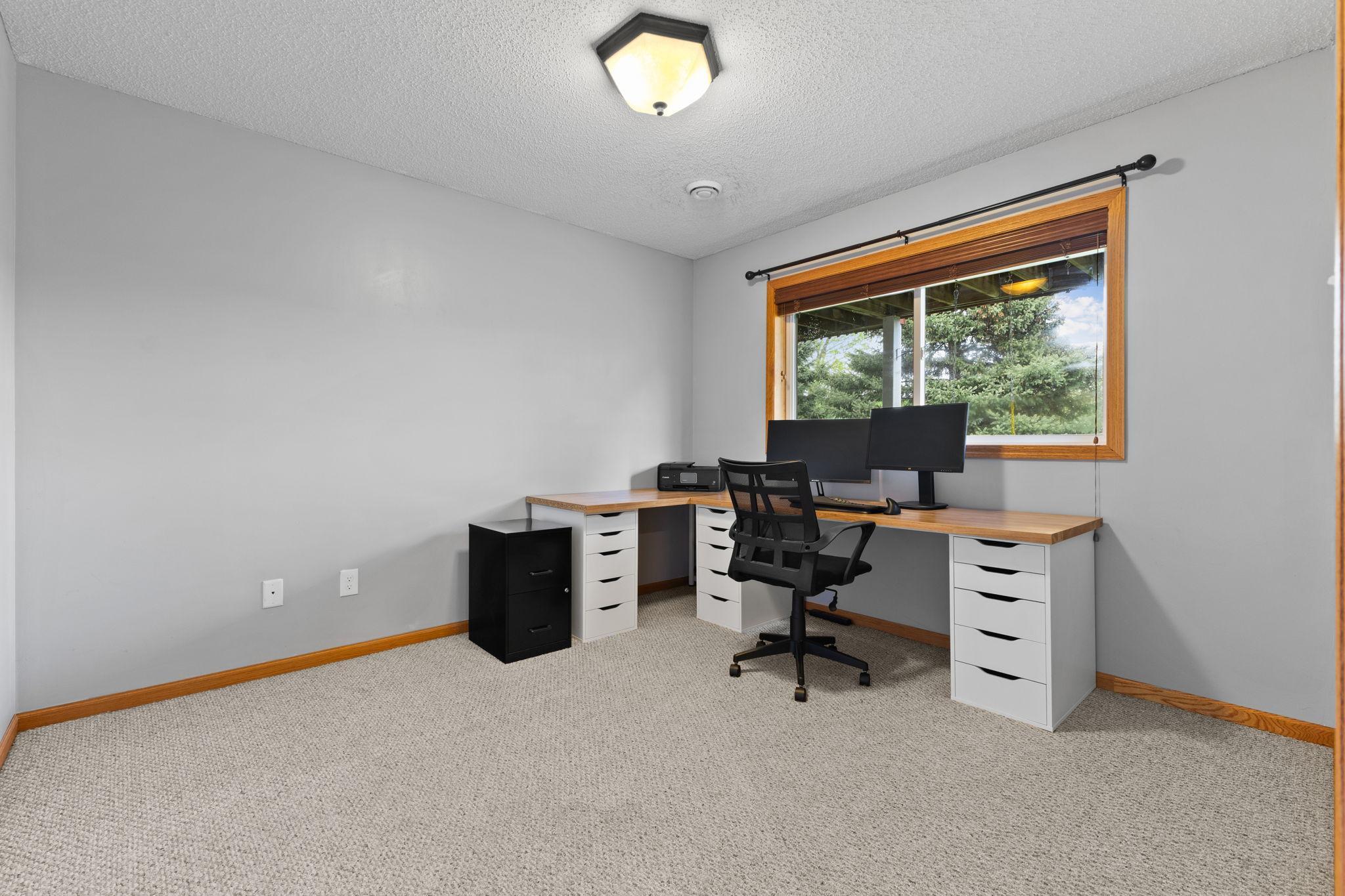 This is the large east-facing lower level third bedroom.