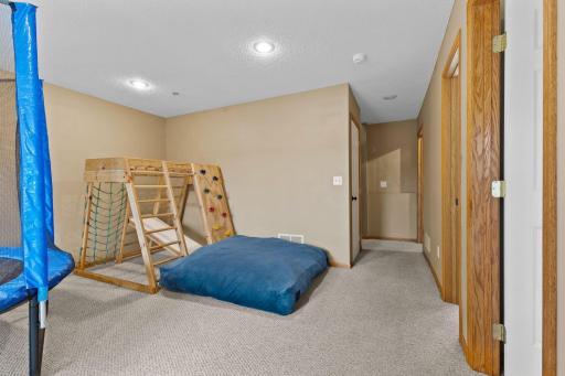 The left of the hallway is under stairs storage and it is a massive amount of space! The open door to the far right is the laundry / mechanicals.
