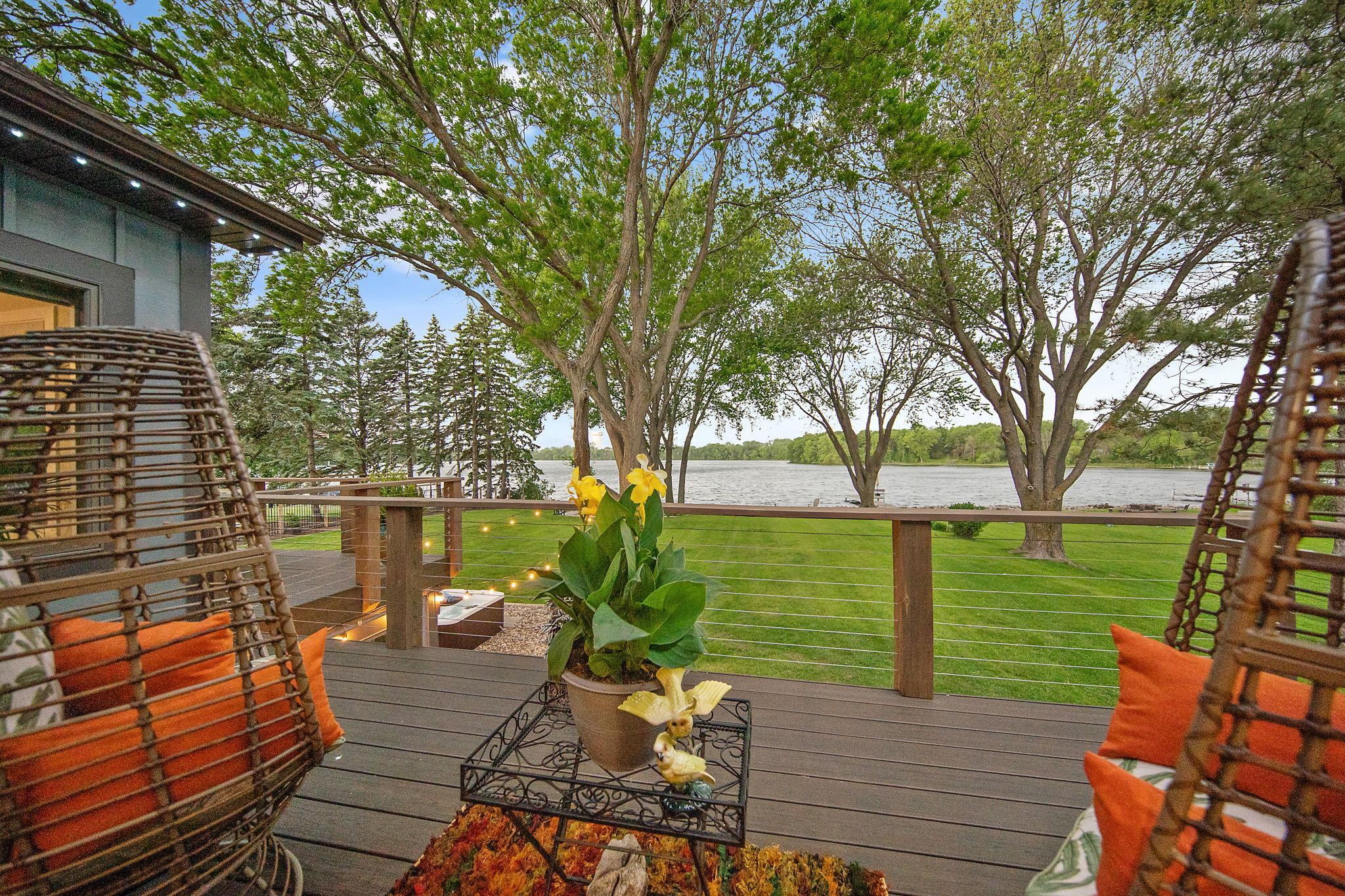 View from the owners bedroom 19'X 8' deck.