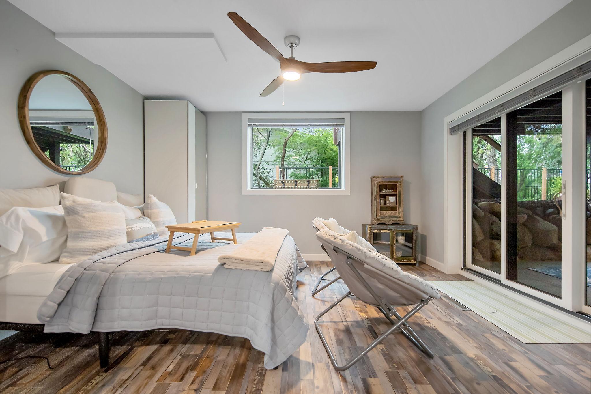 3rd bedroom walkout out to a private covered patio.