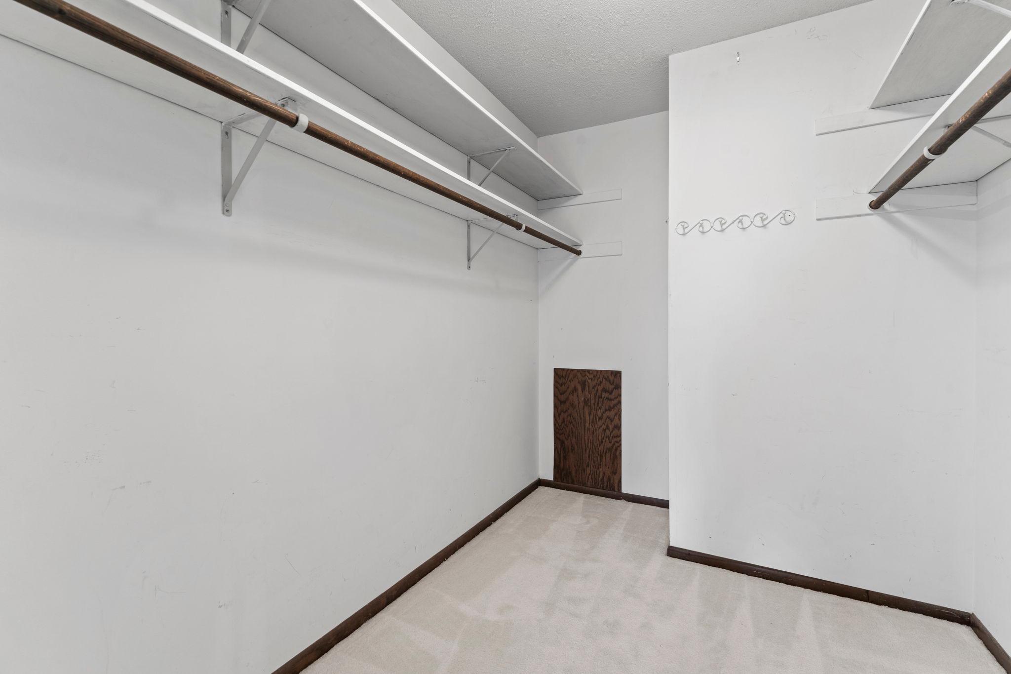 Primary walk-in closet