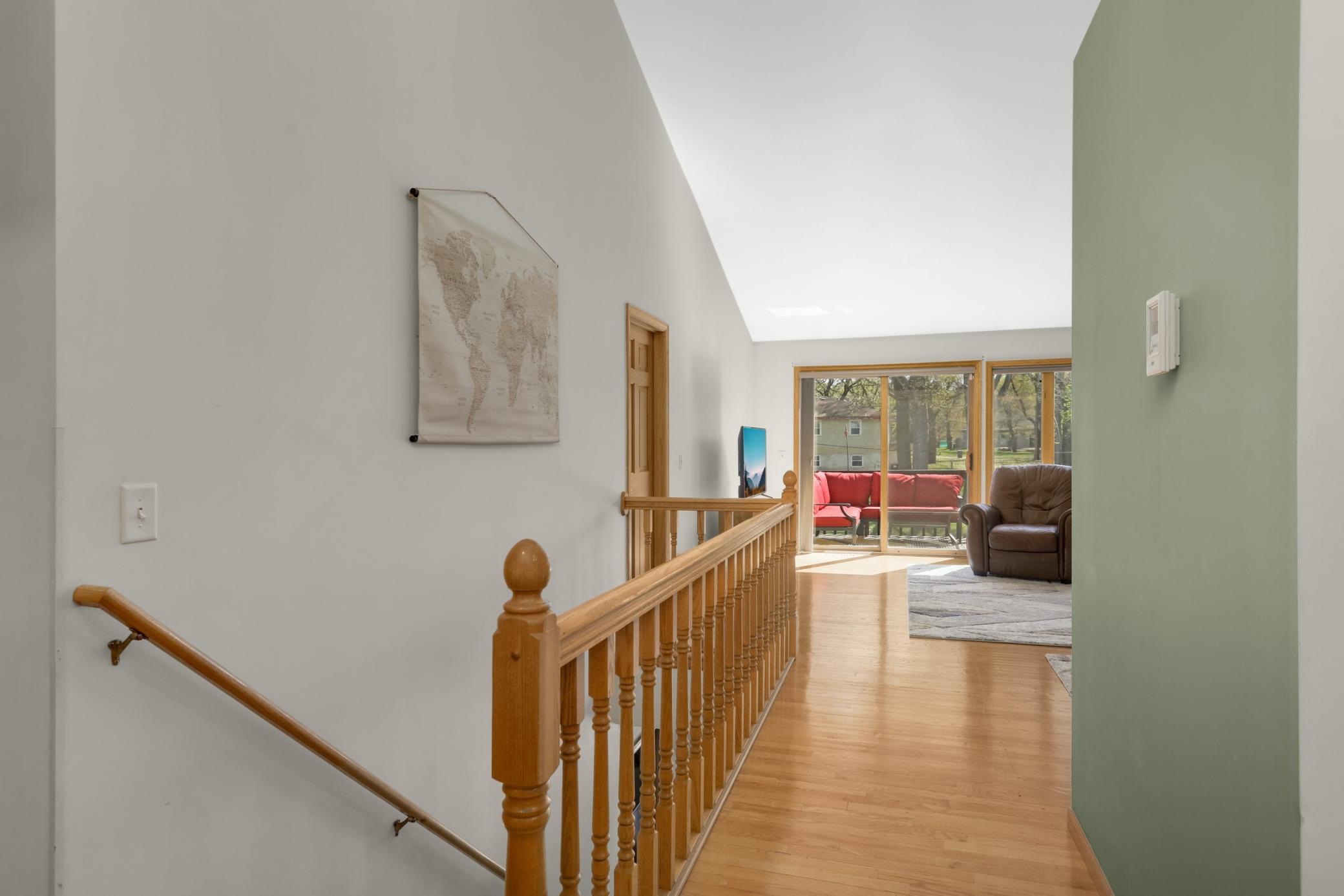 I love when you walk into a home and you can see all the way through to the back of it.