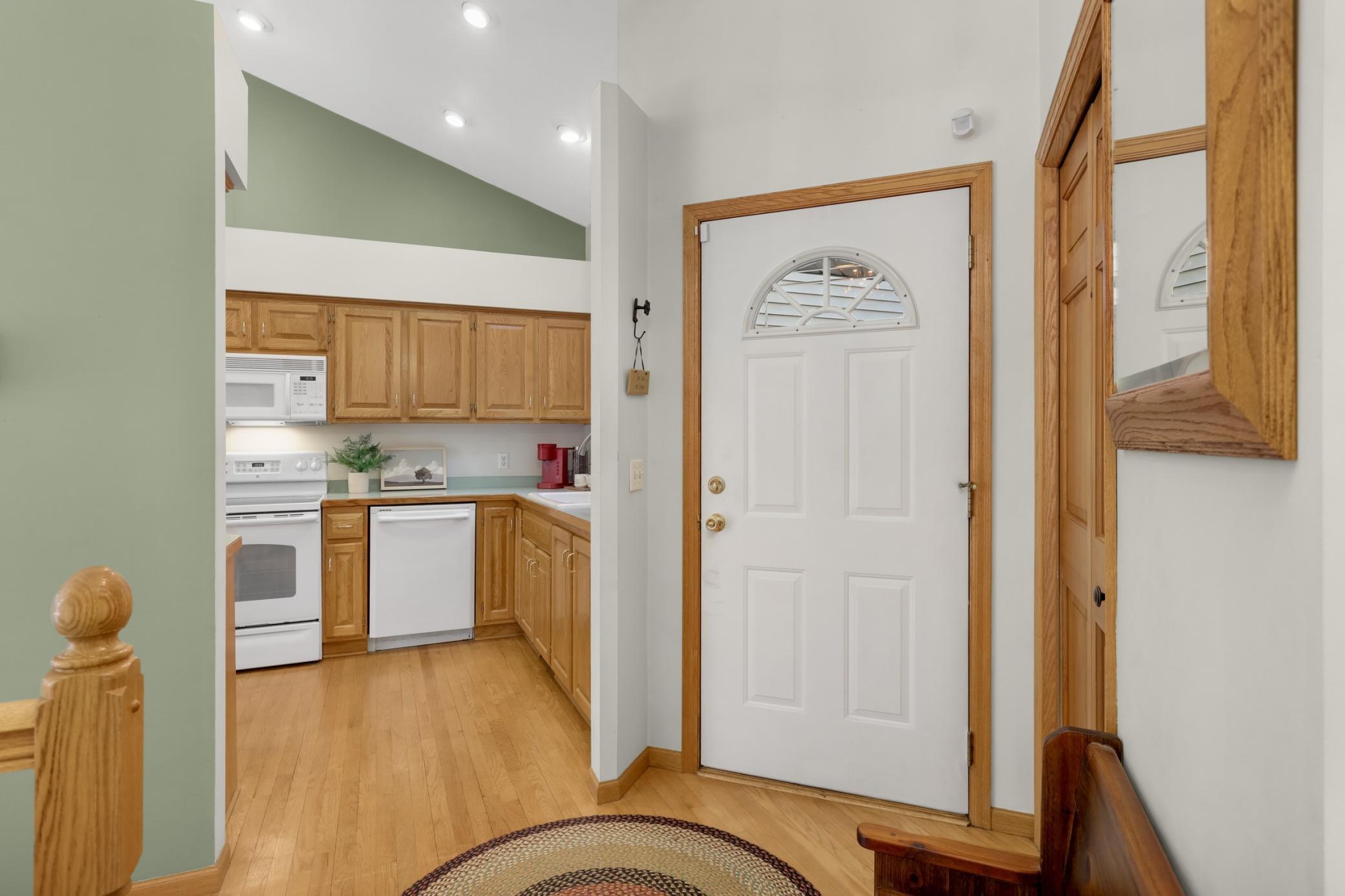 Don't miss the spacious walk-in hall closet in the foyer. Perfect for coats and pantry storage.
