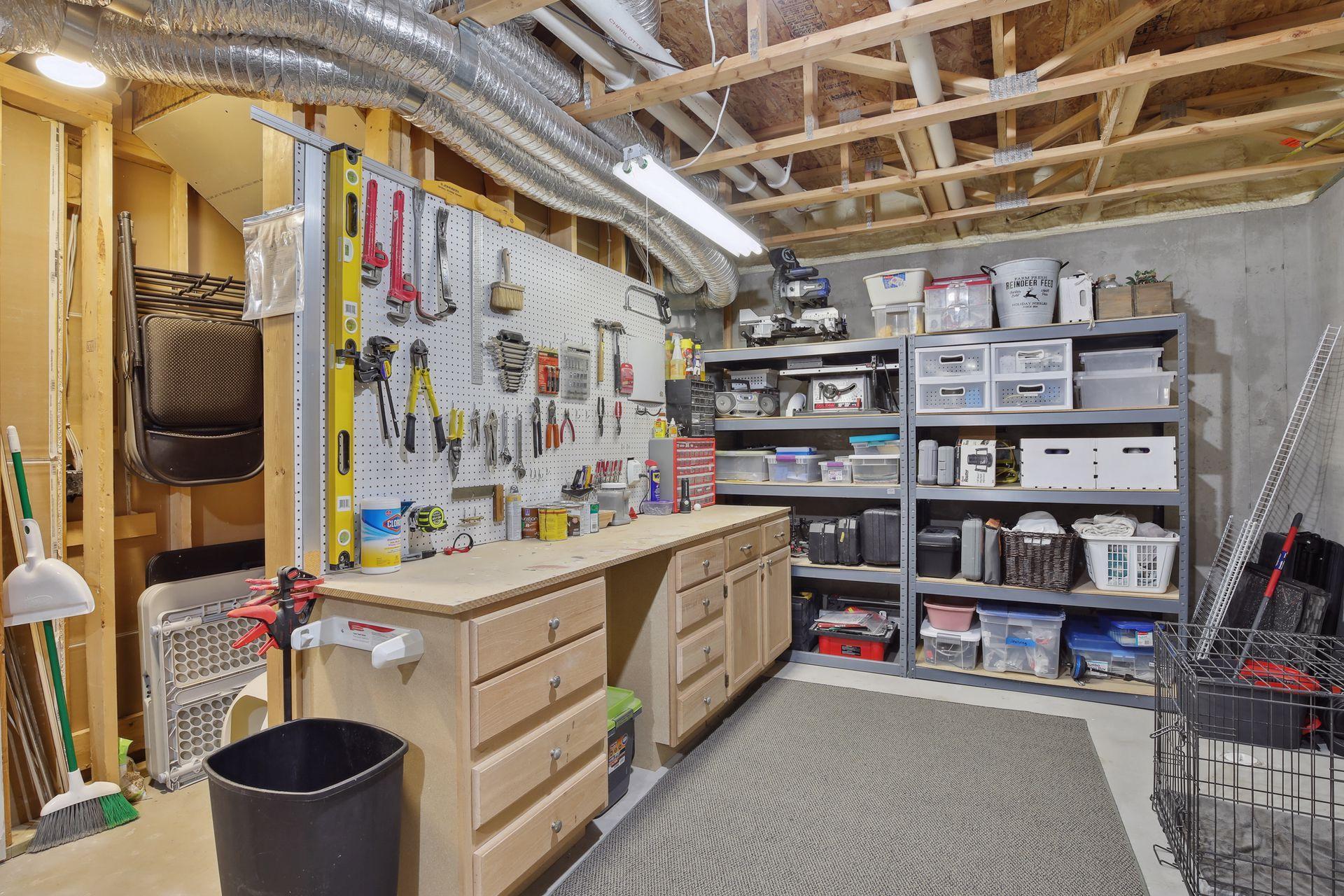 Great space in the lower level for workshop or storage. The HVAC system was just replaced in April 2026 as well as a water softener.