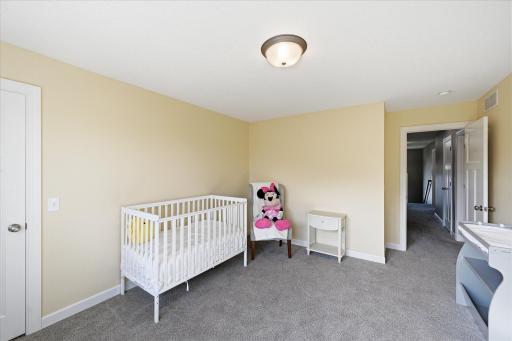 Located at the end of the hall for quiet nursery or TV room