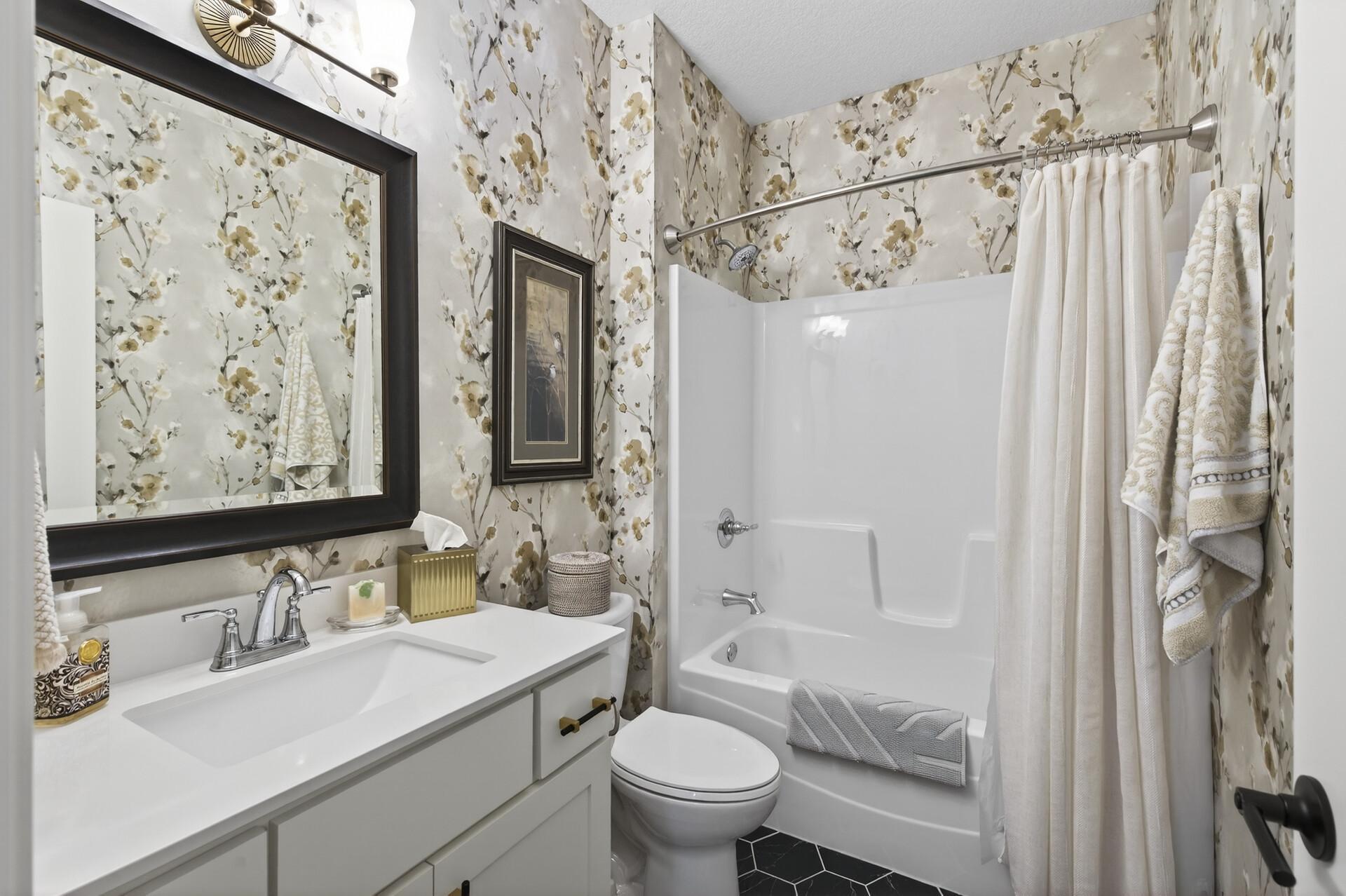 Main-floor guest bathroom