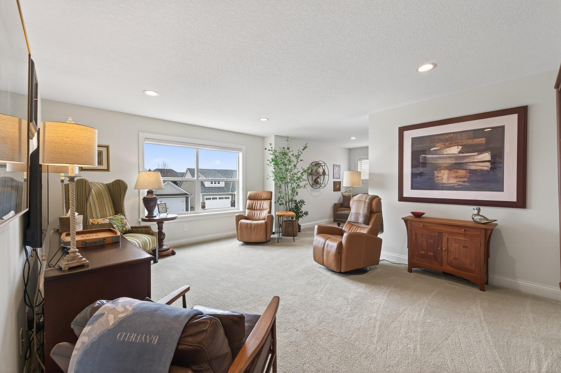 Bright and sunny family room