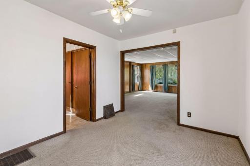 flex/dining space and main level full bath