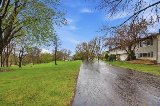 Located on a dead end street with tons of green space overlooking Rice lake!