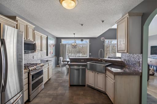 This is a must see! Updated and amazing backyard views.