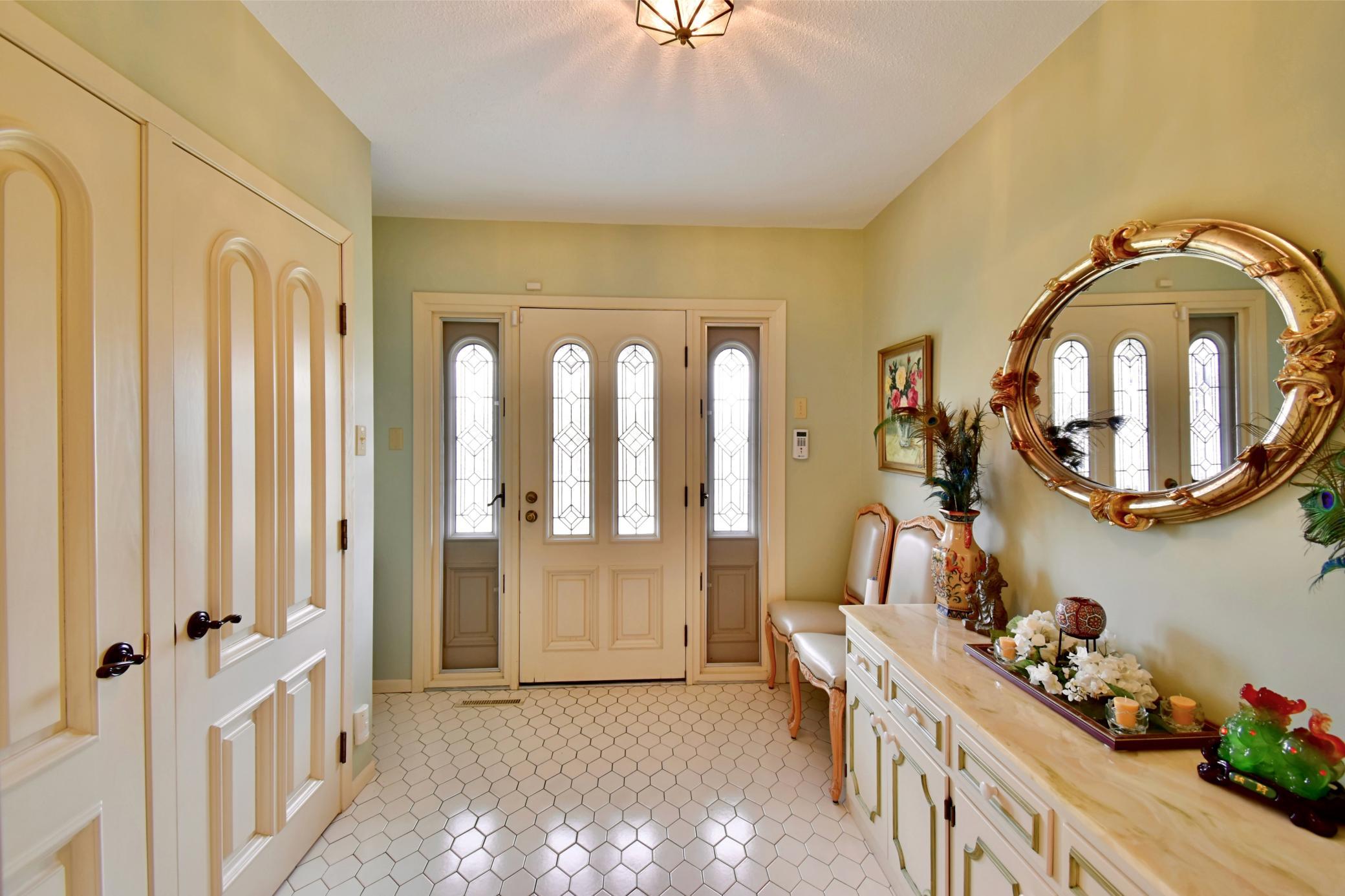 Grand front entrance
