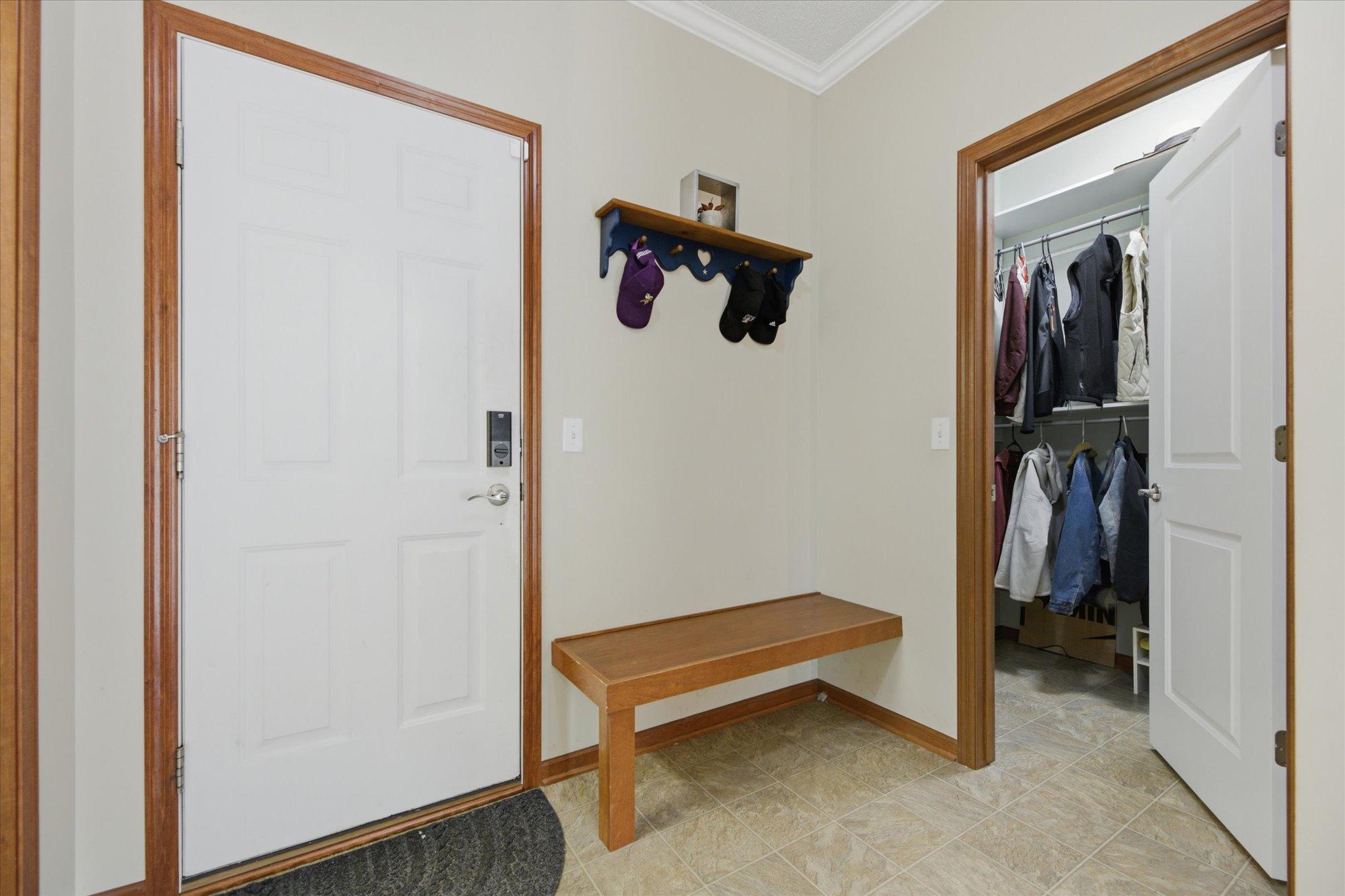 Back entry by garage.