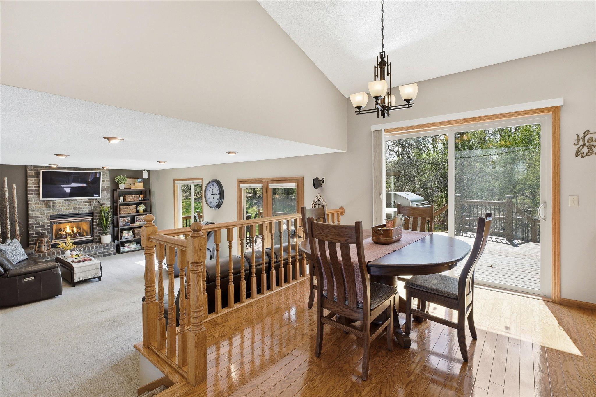 The informal dining space also opens directly up to the family room, providing for excellent indoor/outdoor entertaining!