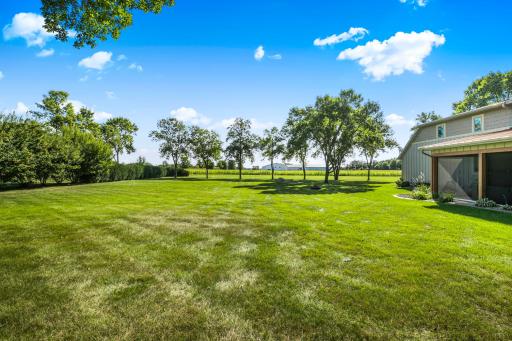 The in-ground sprinkler system will keep the lawn lush and green all summer long.