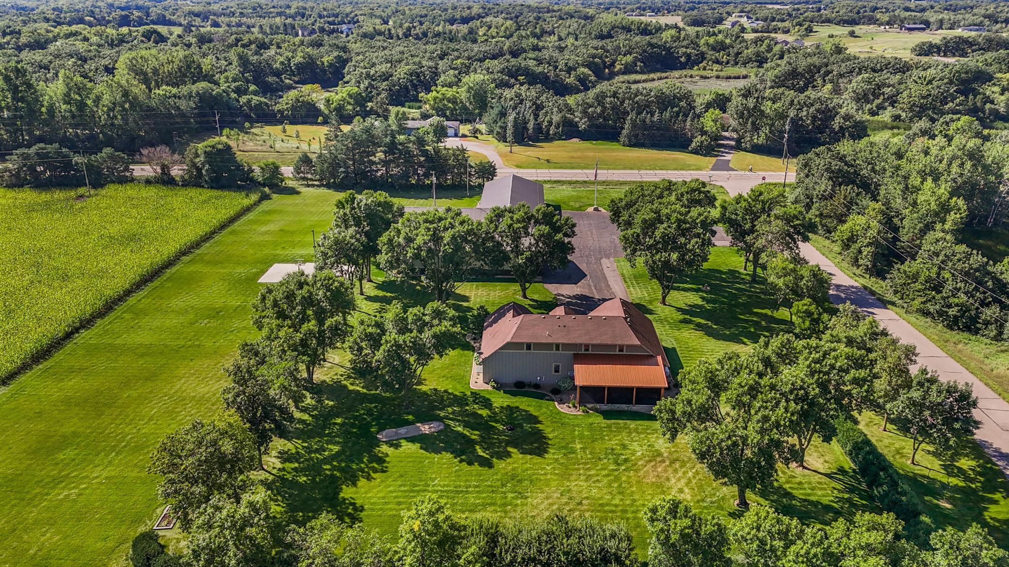 The outbuilding offers extensive storage, ideal for hobbyists, collectors, or business use.